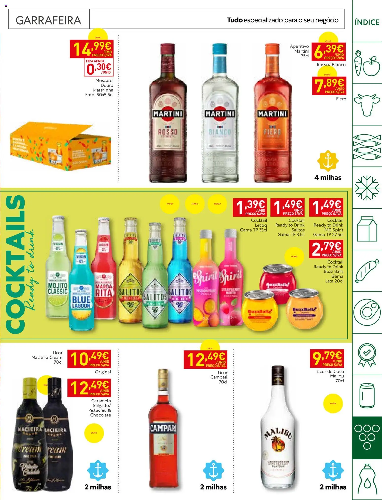 Recheio folheto Horeca │ válido de 06/10/2026 | Página: 27 | Produtos: Malibu, Licor, Macieira cream, Chocolate