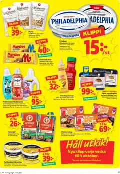 Stora Coop erbjudanden - Förhandsvisning av reklamblad från butik Stora Coop aktuell från 21/09/2026 | Sida: 5 | Produkter: Tvättmedel, Sköljmedel, Galler, Pasta
