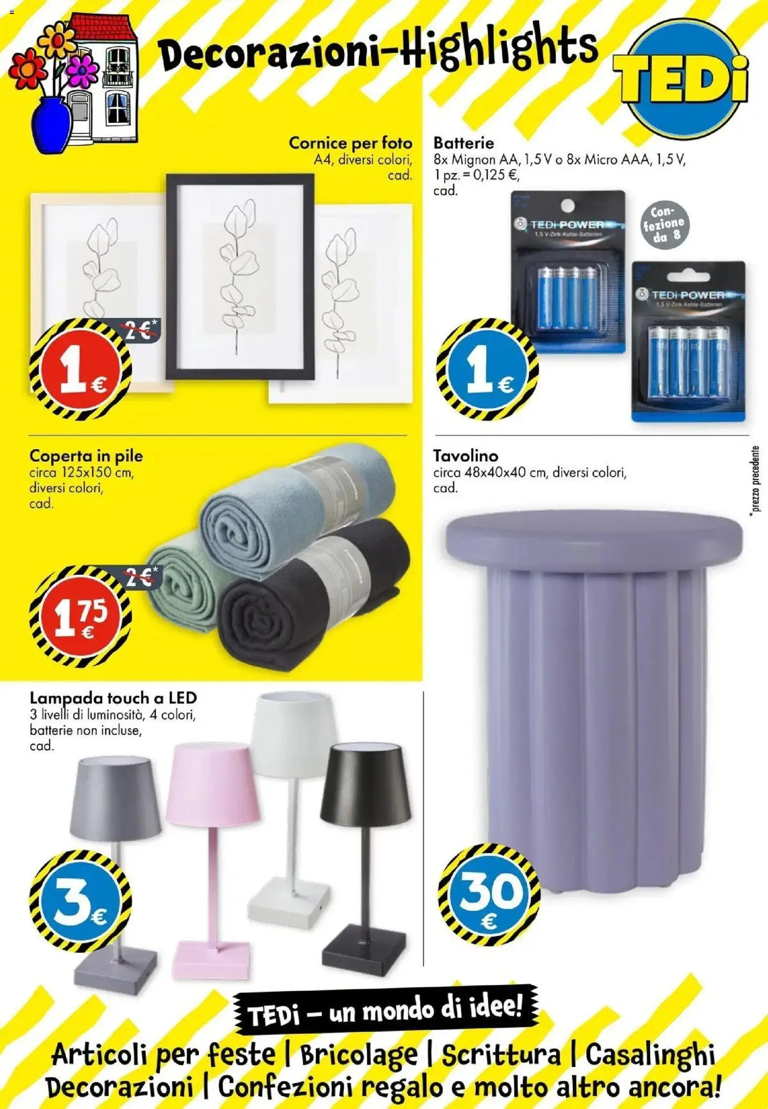 Volantino TEDi del 28.05.2026 | Pagina: 17 | Prodotti: Pile, Coperta, Batterie, Decorazioni