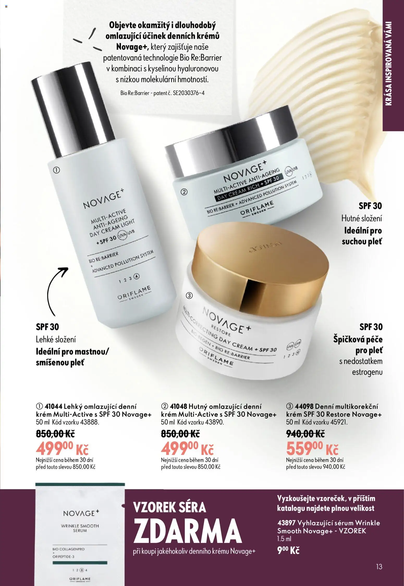 Oriflame katalog č. 13/2026 od 09.09.2026 | Strana: 13 | Produkty: Sérum, Krém