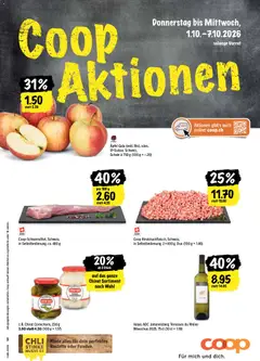 Coop aktionen ab 01.10.2026 gültig