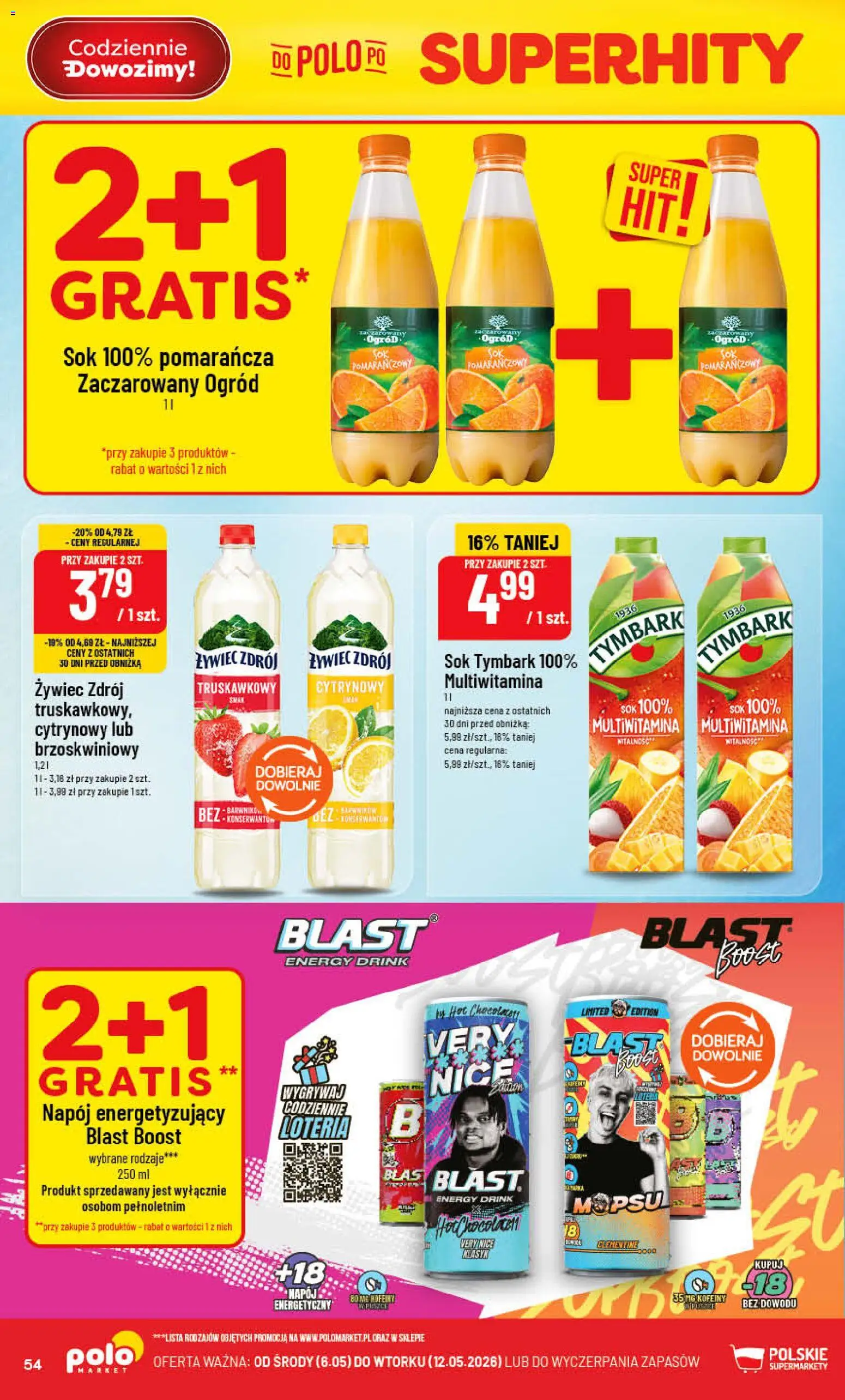 POLOmarket gazetka od 06.05.2026 | Strona: 54 | Produkty: Sok