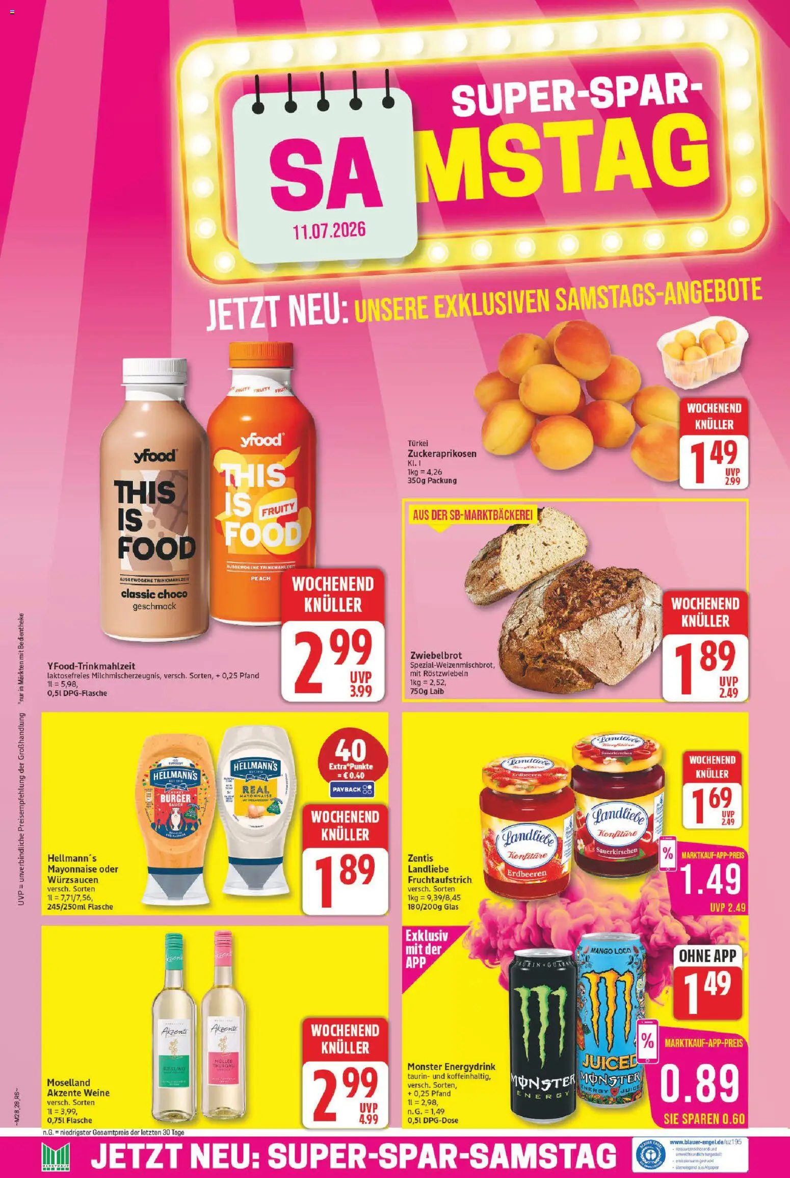 Marktkauf Prospekt – gültig ab 06.07.2026 | Seite: 28 | Produkte: Energy, Mayonnaise, Mango, Erdbeeren