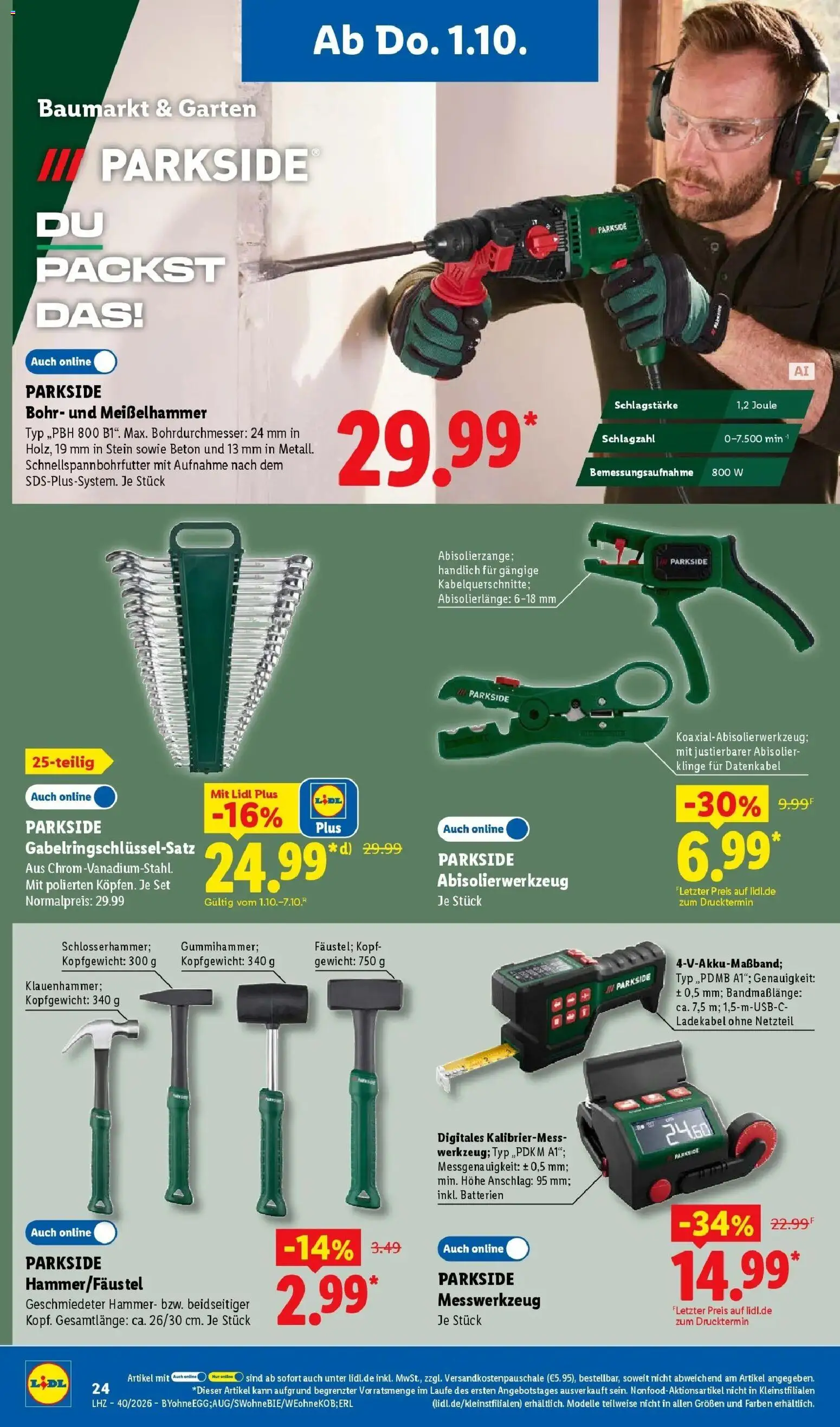 Lidl Prospekt Ottobrunn (ab 28.09.2026) zum Blättern » Angebote | Seite: 40 | Produkte: Gewicht, Batterien, Ladekabel, Netzteil