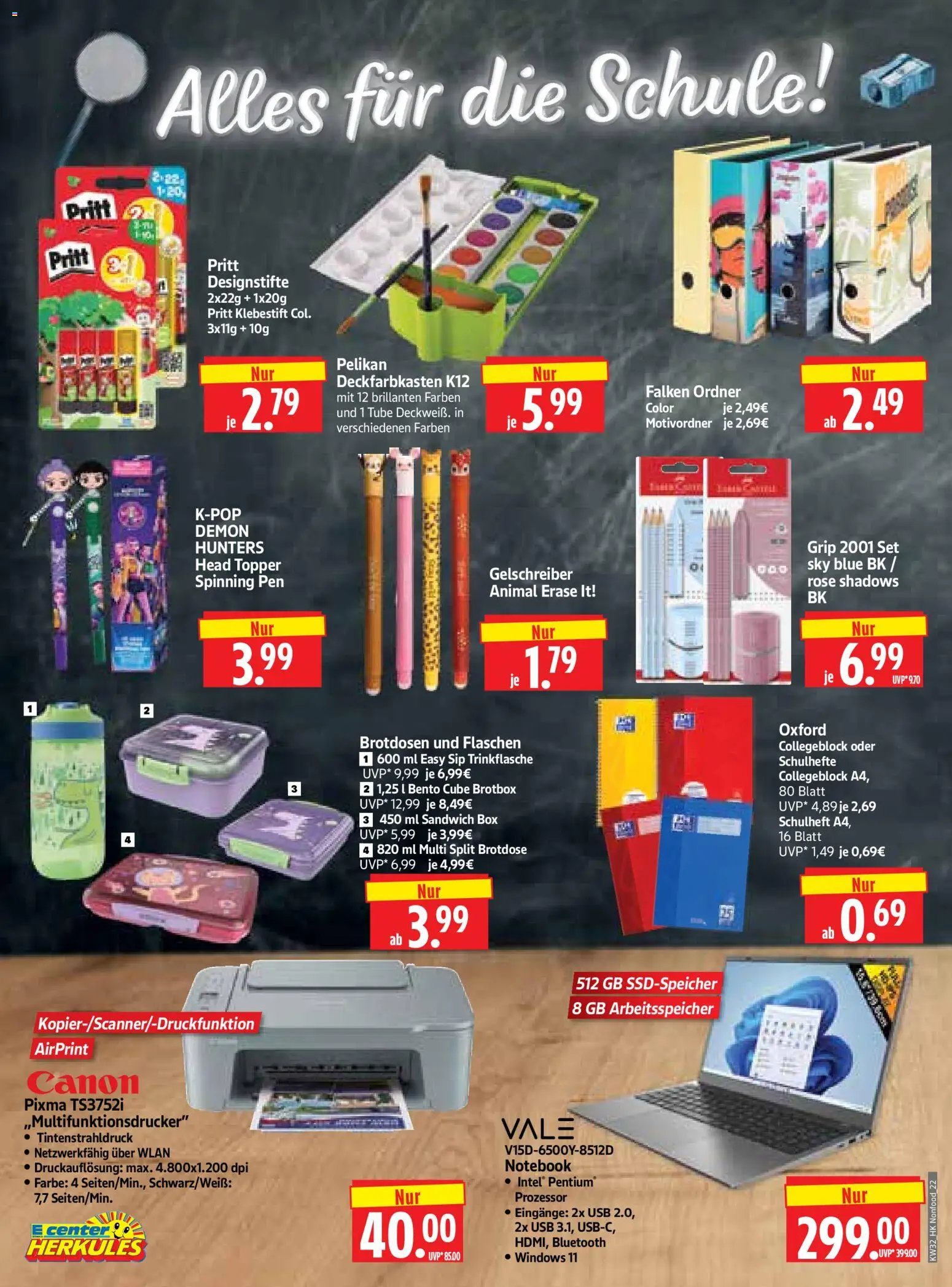 HERKULES Prospekt – gültig ab 03.08.2026 | Seite: 22 | Produkte: USB, Topper, Box, Notebook