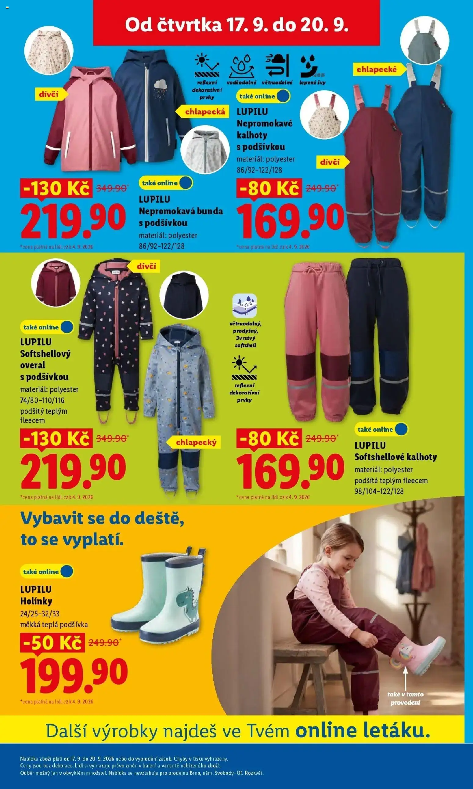 Lidl leták od 14.09.2026 - Nový akční leták | Strana: 27 | Produkty: Bunda, Kalhoty, Pants, Nepromokavé kalhoty