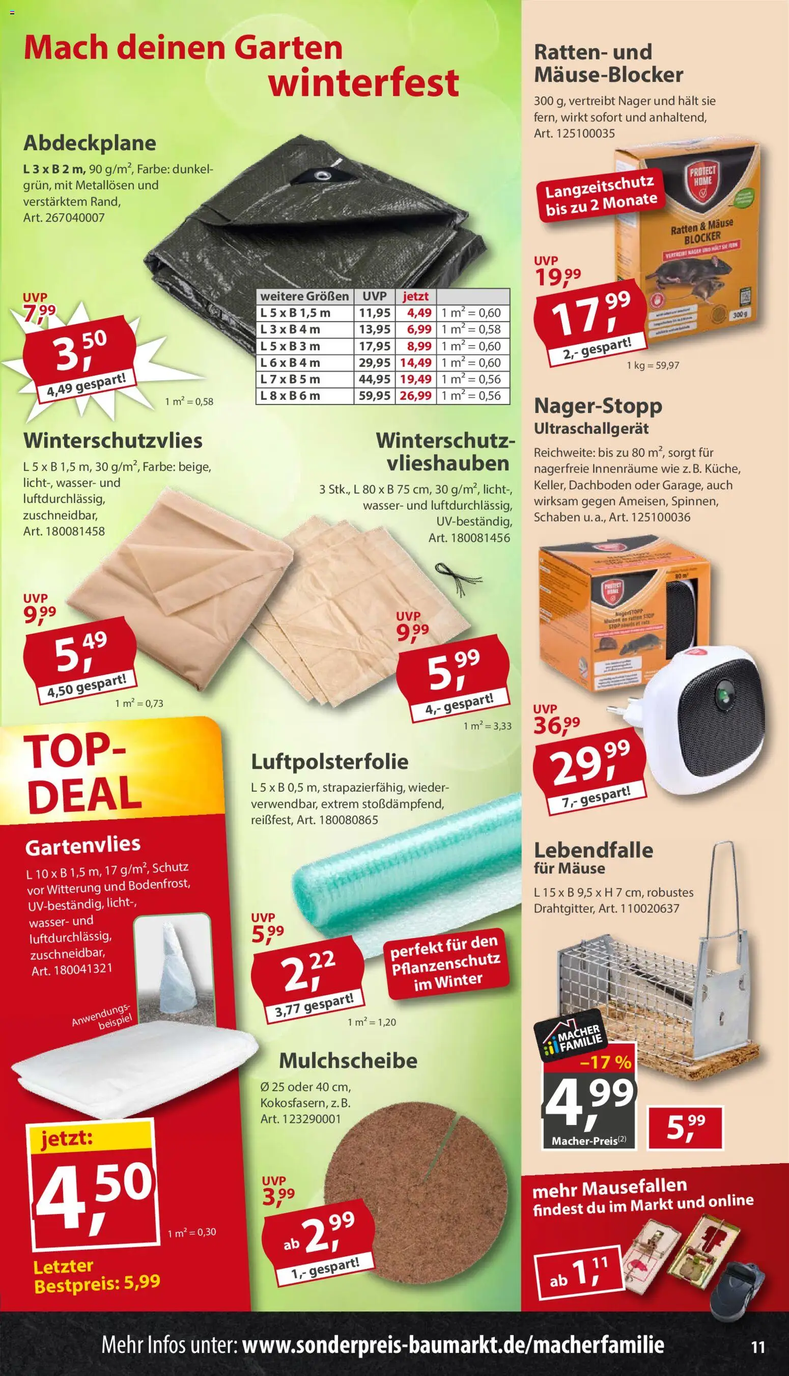 Sonderpreis Baumarkt Prospekt – gültig ab 17.10.2026 | Seite: 11 | Produkte: Top, Wasser