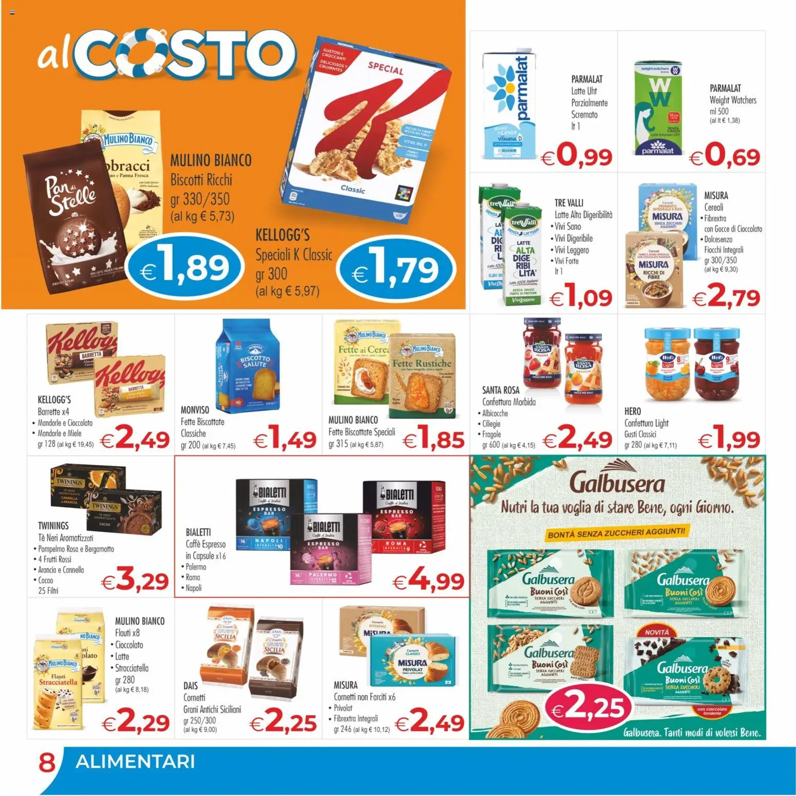 Volantino MerSi Supermercati del 29/07/2026 | Pagina: 8 | Prodotti: Fragole, Barretta, Miele, Stracciatella