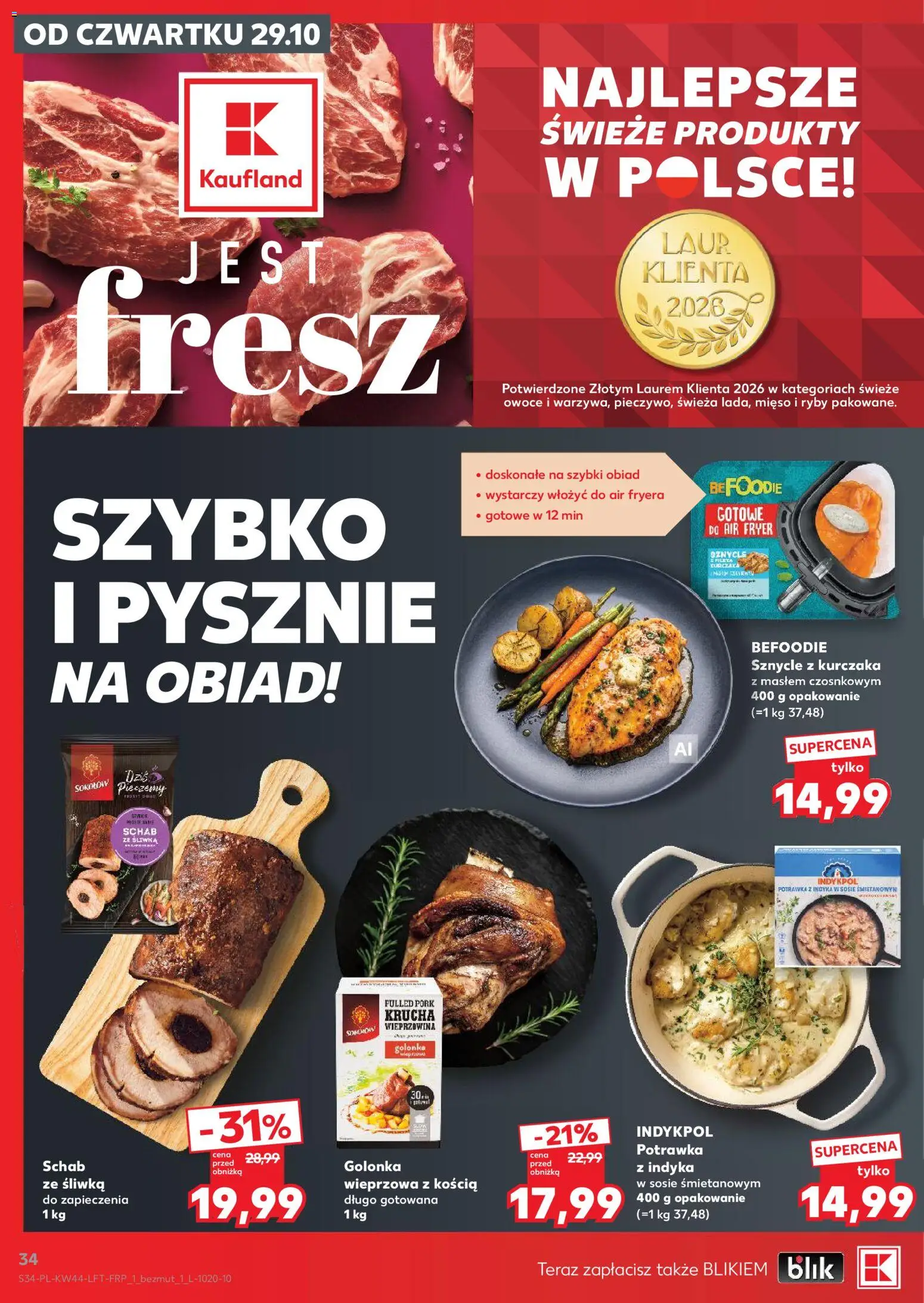 Kaufland Polsko leták od 29.10.2026 | Strana: 34 | Produkty: Ryby