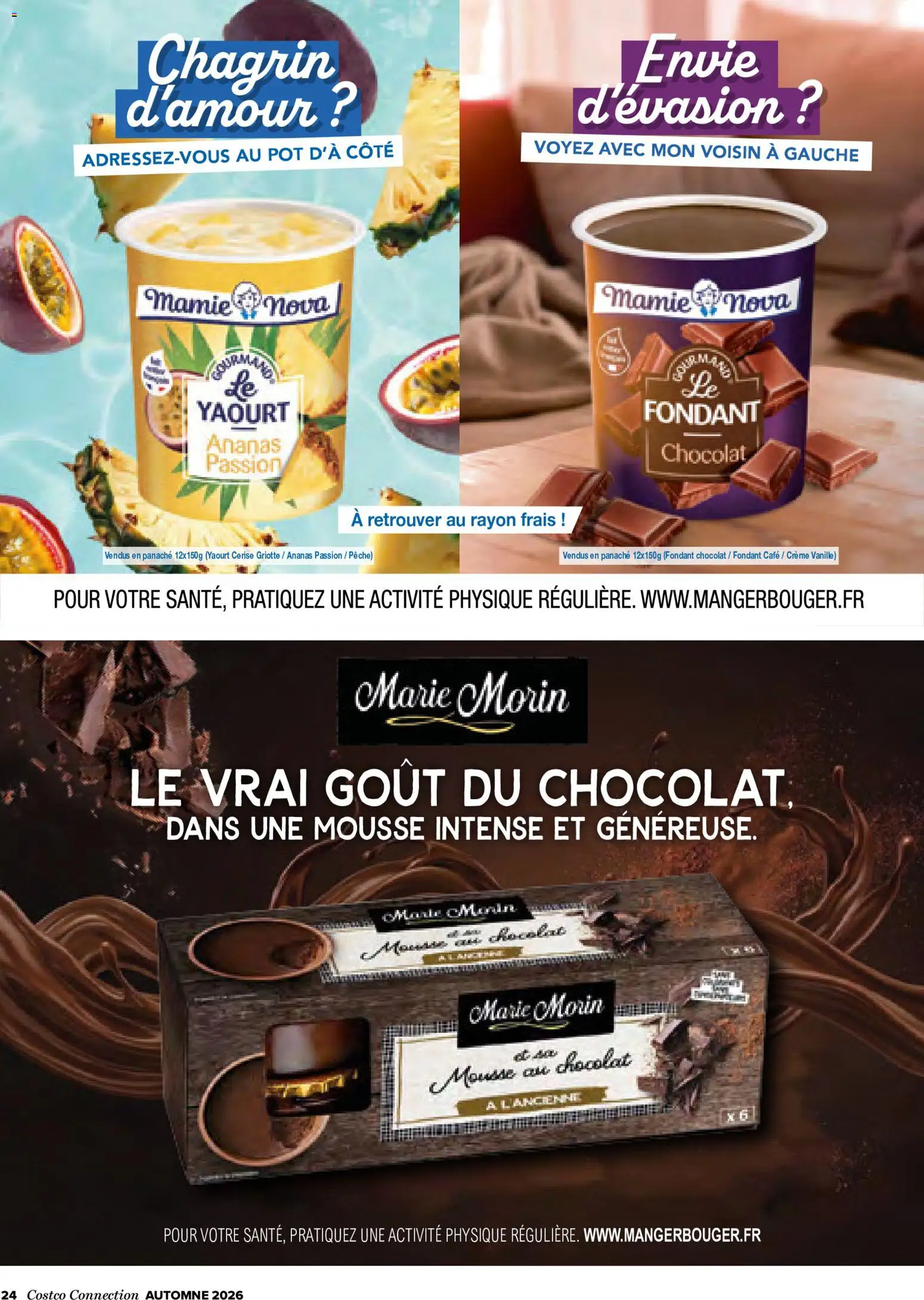 {H1} | Page: 24 | Produits: Mousse au chocolat, Panaché, Chocolat, Crème