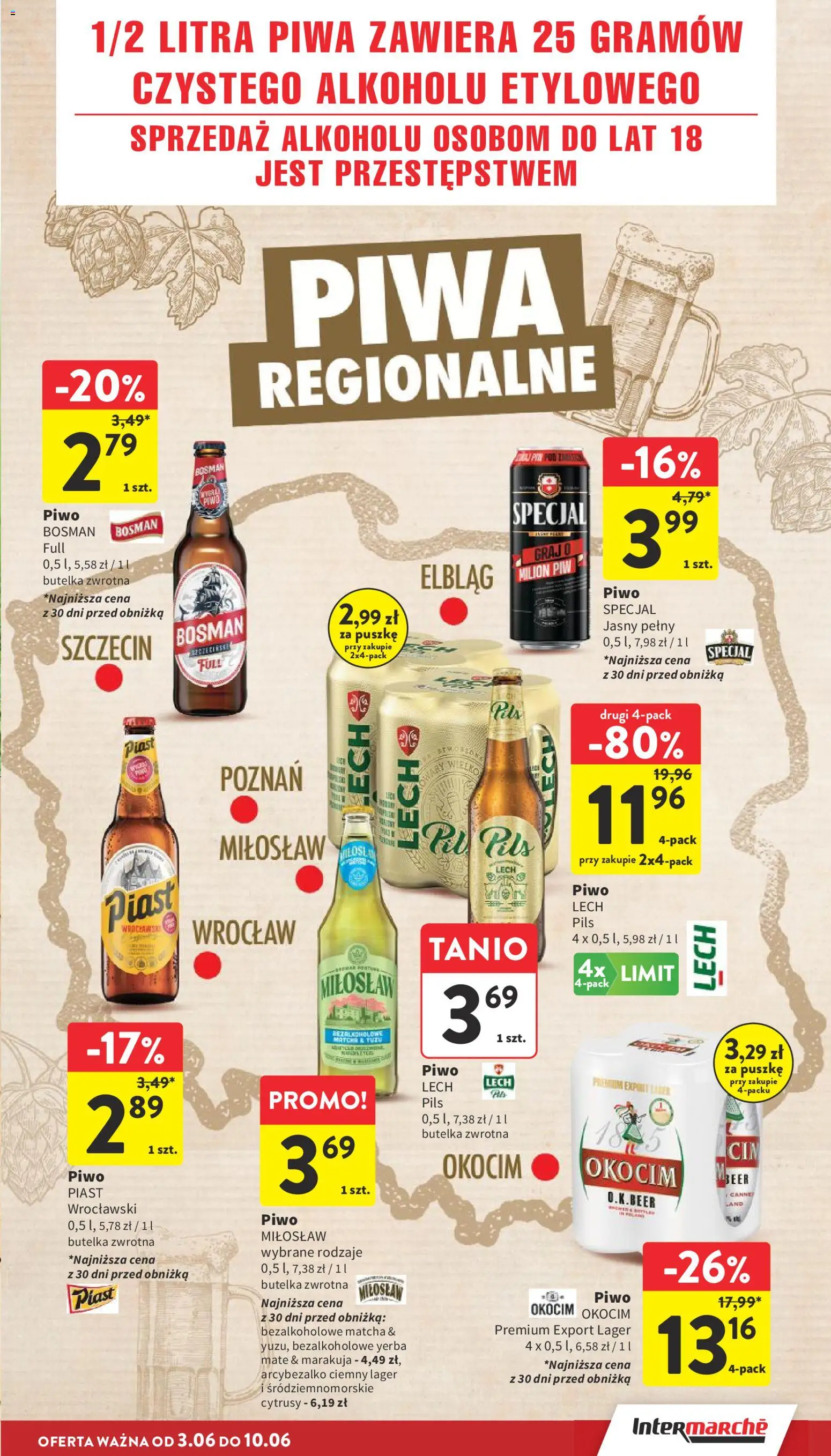 Intermarche gazetka od 03.06.2026 | Strona: 11 | Produkty: Piwo Bosman, Piwo