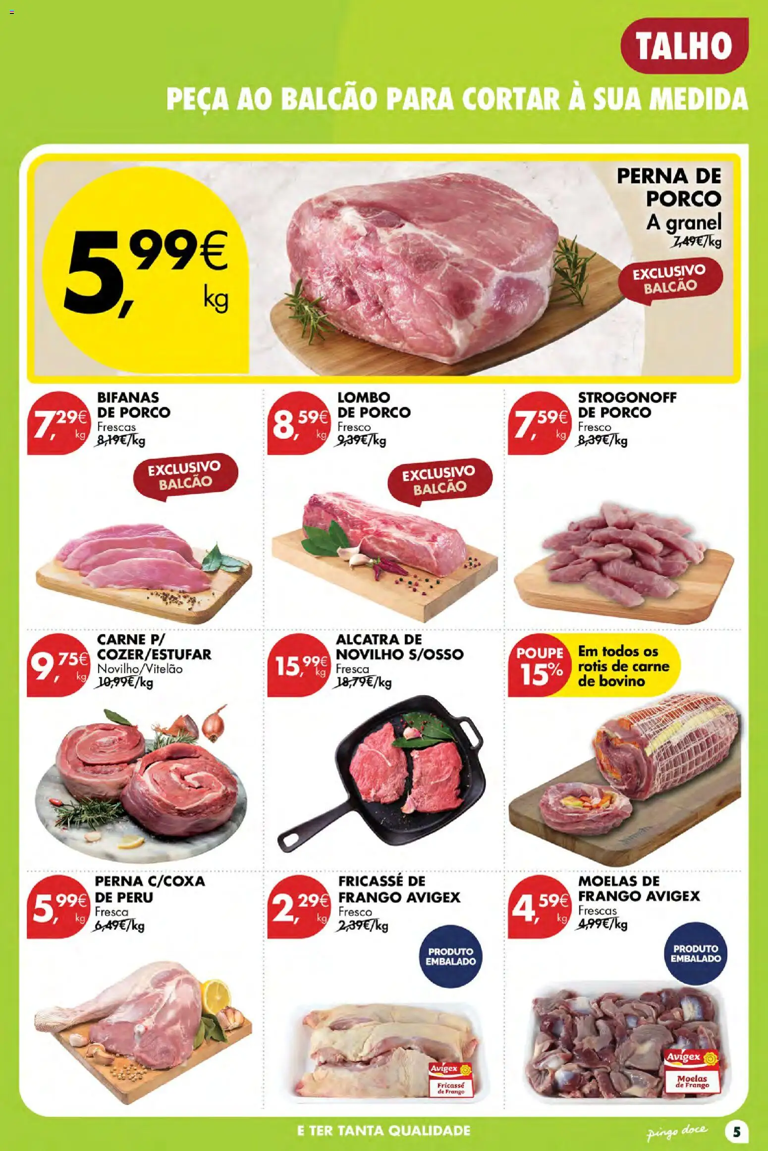 Pingo Doce Poupe Esta Semana Açores │ válido de 02/07/2026 | Página: 5 | Produtos: Frango, Peru, Lombo, Carne