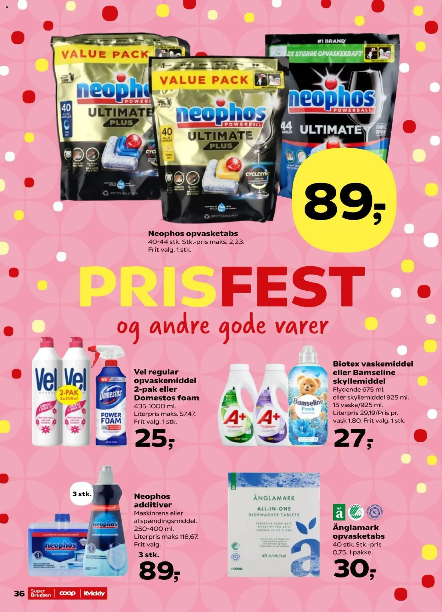 Super Brugsen tilbudsavis – gyldig fra 07/08/2026 | Side: 40 | Produkter: Skyllemiddel, Opvaskemiddel, Tablets