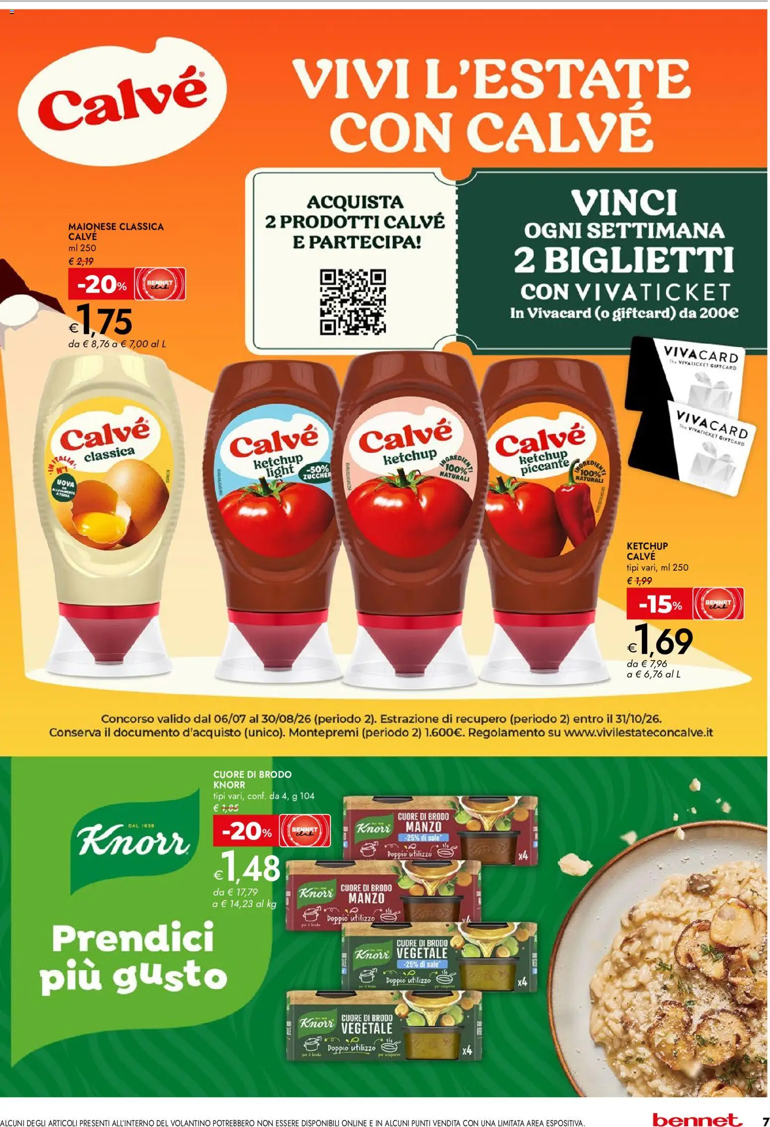 Volantino bennet del 20/08/2026 | Pagina: 7 | Prodotti: Uova, Manzo, Ketchup, Maionese