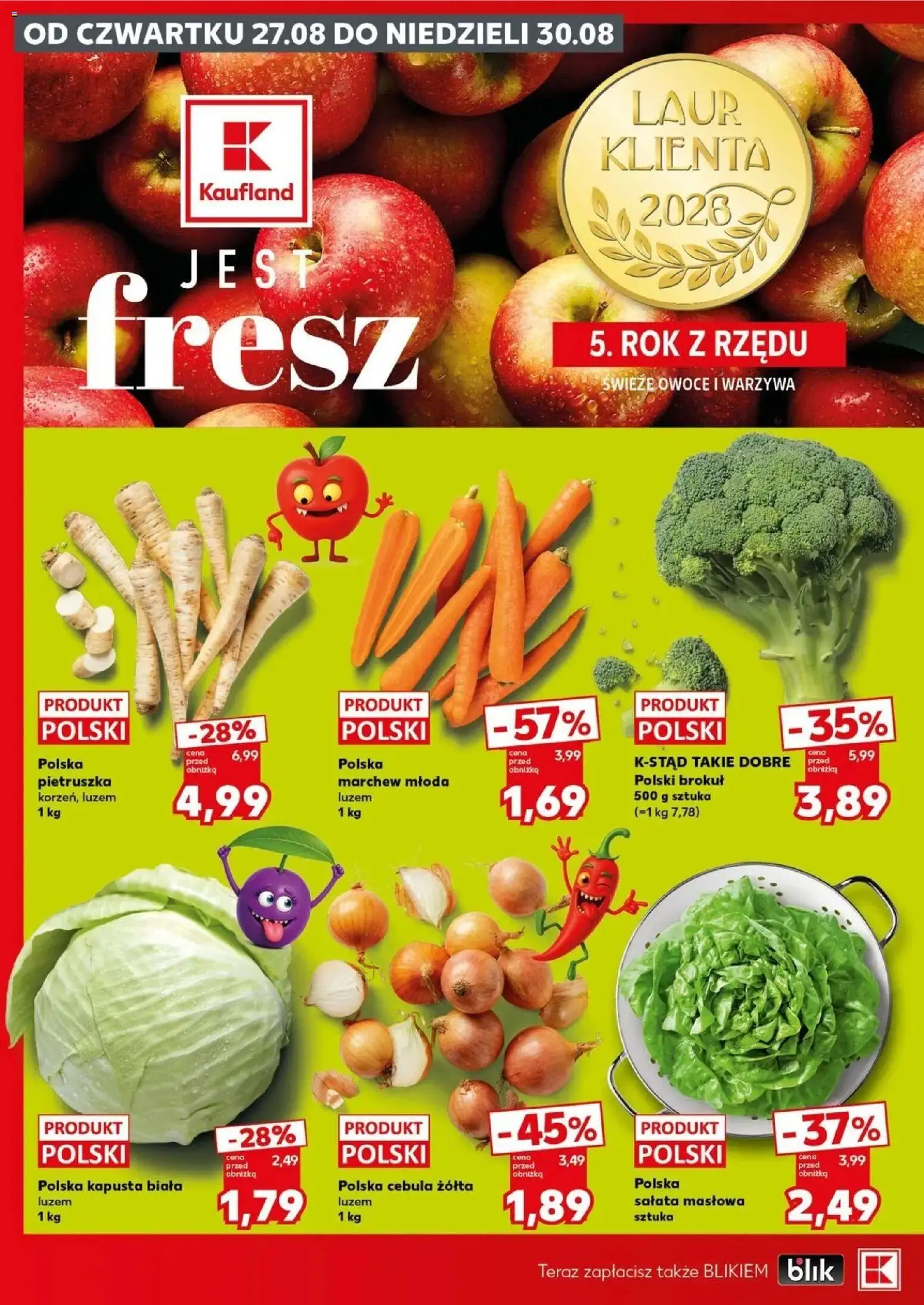 Kaufland gazetka - Super Weekend od 29.08.2026 - od jutra PDF | Strona: 6 | Produkty: Kapusta, Cebula, Kapusta biała, Owoce