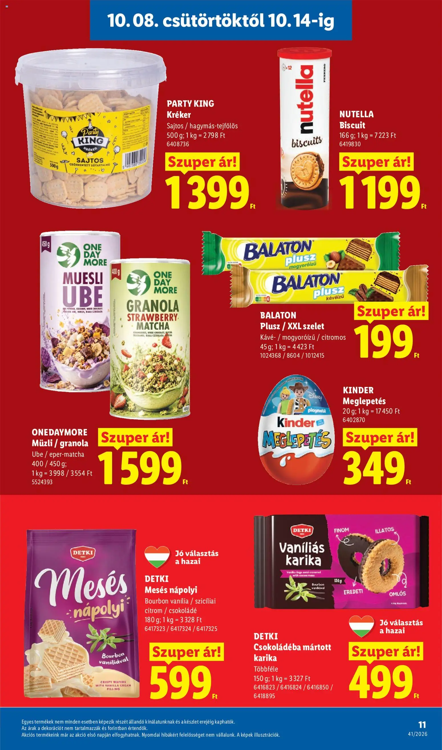 Lidl akciós ujság - amely érvényes a következő dátumtól: 2026.10.08. | Oldal: 11