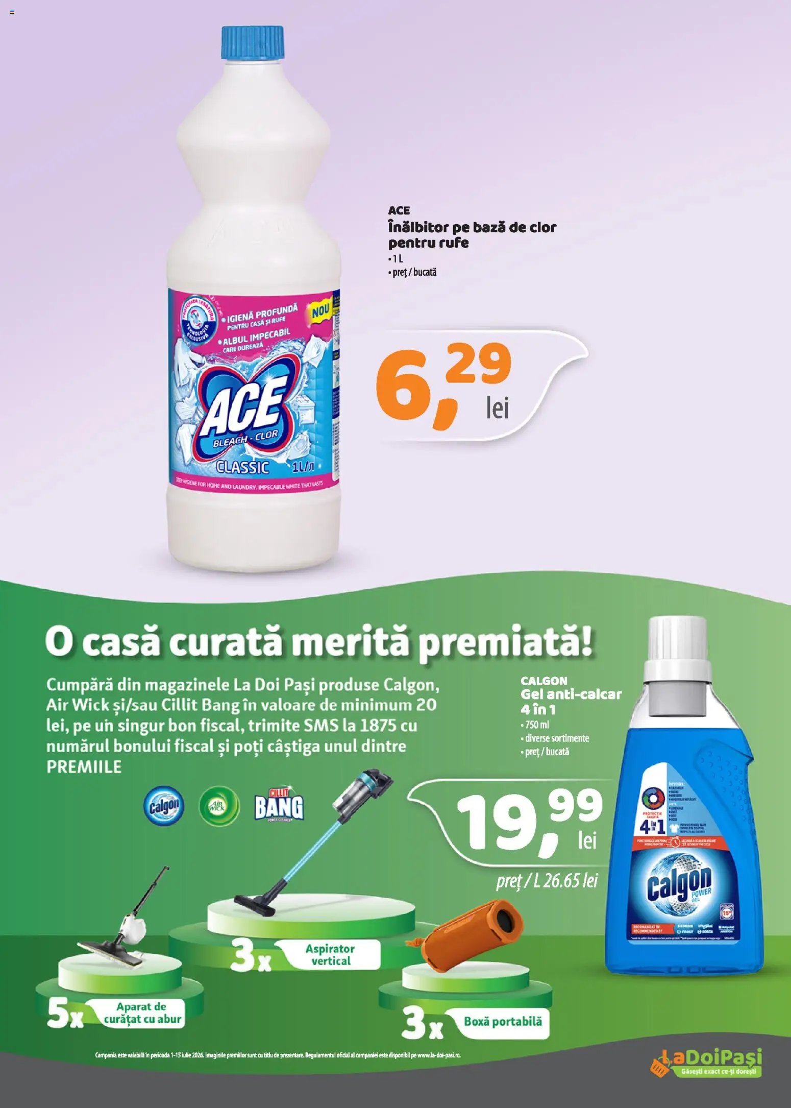Noul catalog LaDoiPași – valabil de la 01.07.2026 | Pagină: 16 | Produse: Aspirator, Boxă portabilă