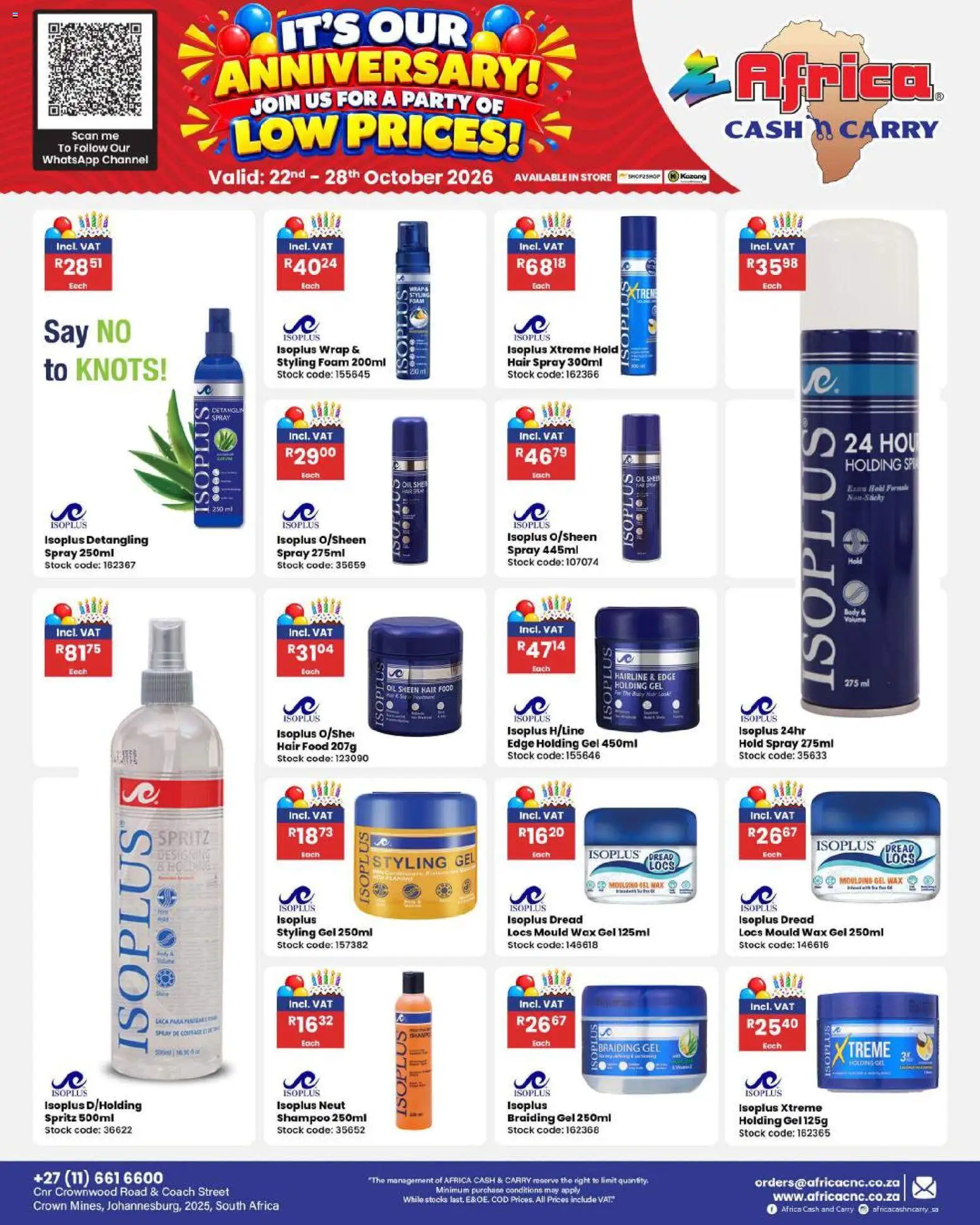New Africa Cash & Carry catalogue – valid from 22/10/2026 | Page: 106