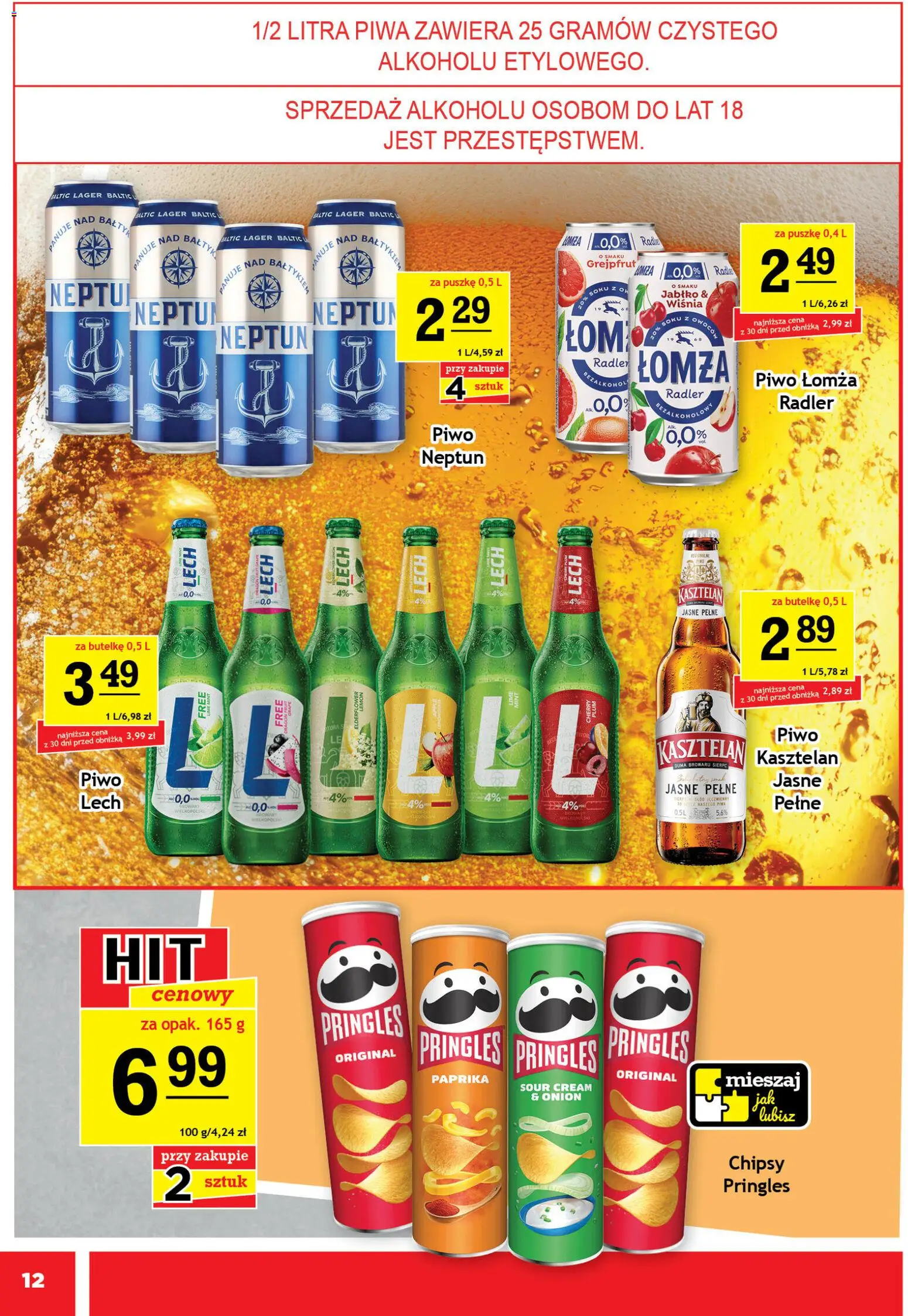 Gram Market gazetka od 13.05.2026 | Strona: 12 | Produkty: Chipsy, Piwo, Pringles, Grejpfrut