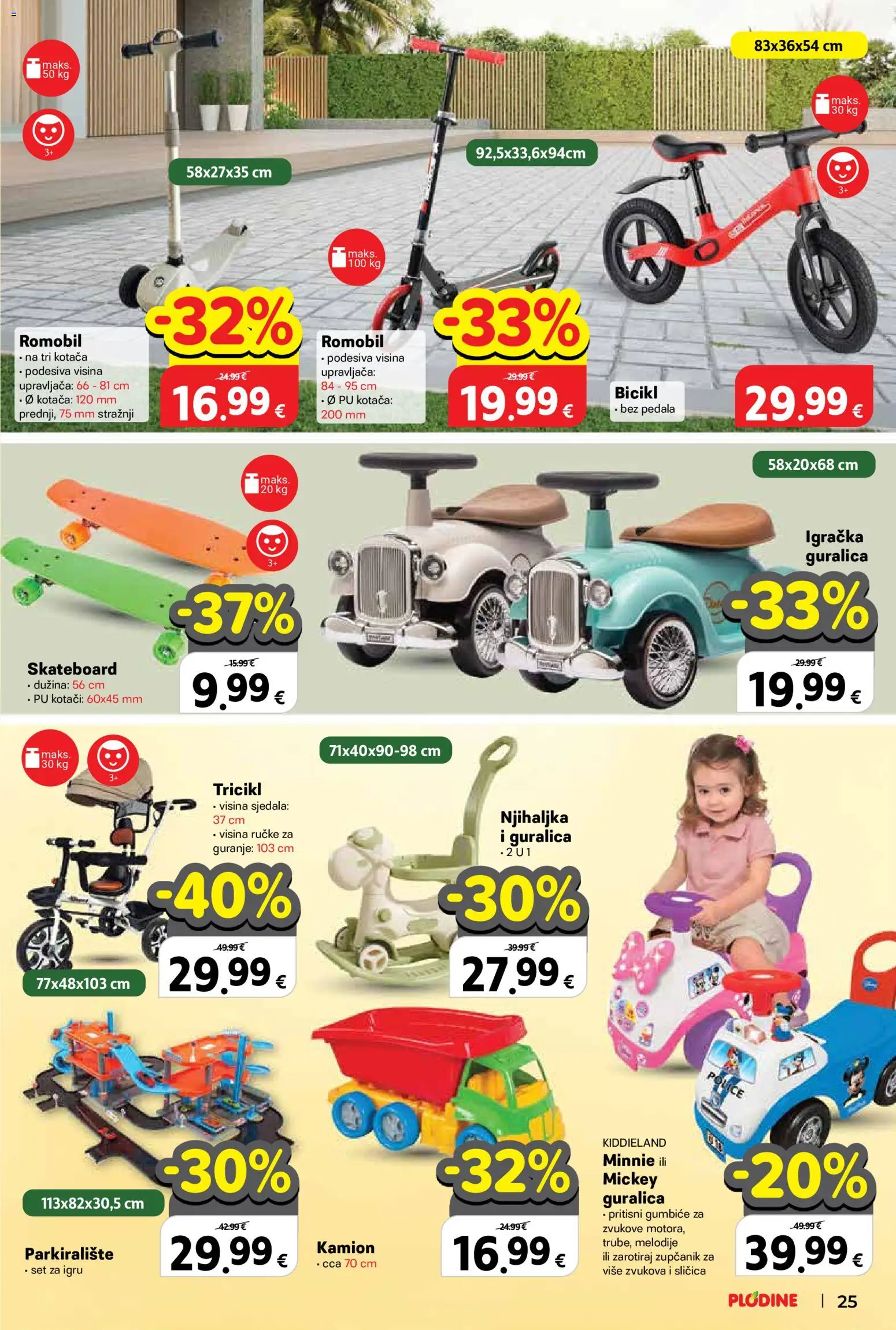 Plodine katalog | vrijedi od 11.03.2026 | Stranica: 25 | Proizvodi: Bicikl, Romobil