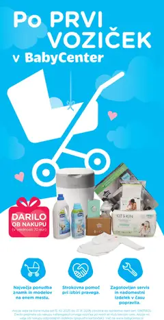 Baby center katalog akcije – veljaven od 08.07.2026 | Stran: 50 | Izdelki: Voziček