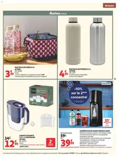Auchan - Prévisualisation de Auchan Cuisine gourmande hypers valide à partir de 22/09/2026 | Page: 35 | Produits: Carafe filtrante, Robinet, Lave-vaisselle, Bouteille en verre