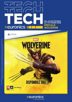 Anteprima del volantino Euronics volantino Wolverine valido a partire dal 24/09/2026