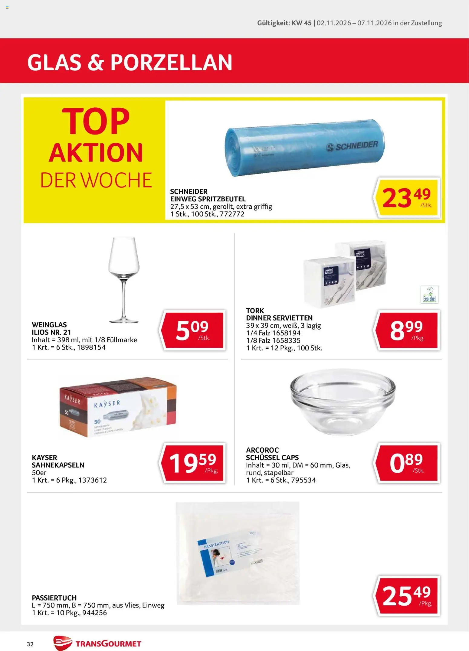 Transgourmet Flugblatt gültig ab 02.11.2026 | Seite: 32
