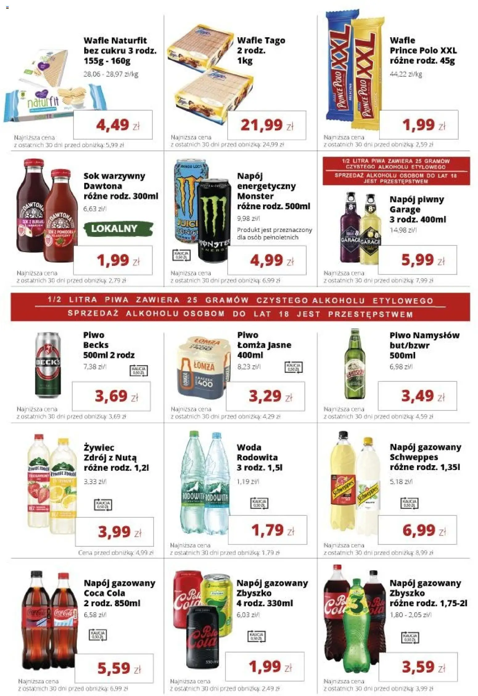 Torimpex gazetka od 15.06.2026 | Strona: 7 | Produkty: Wafle, Coca cola, Sok, Woda