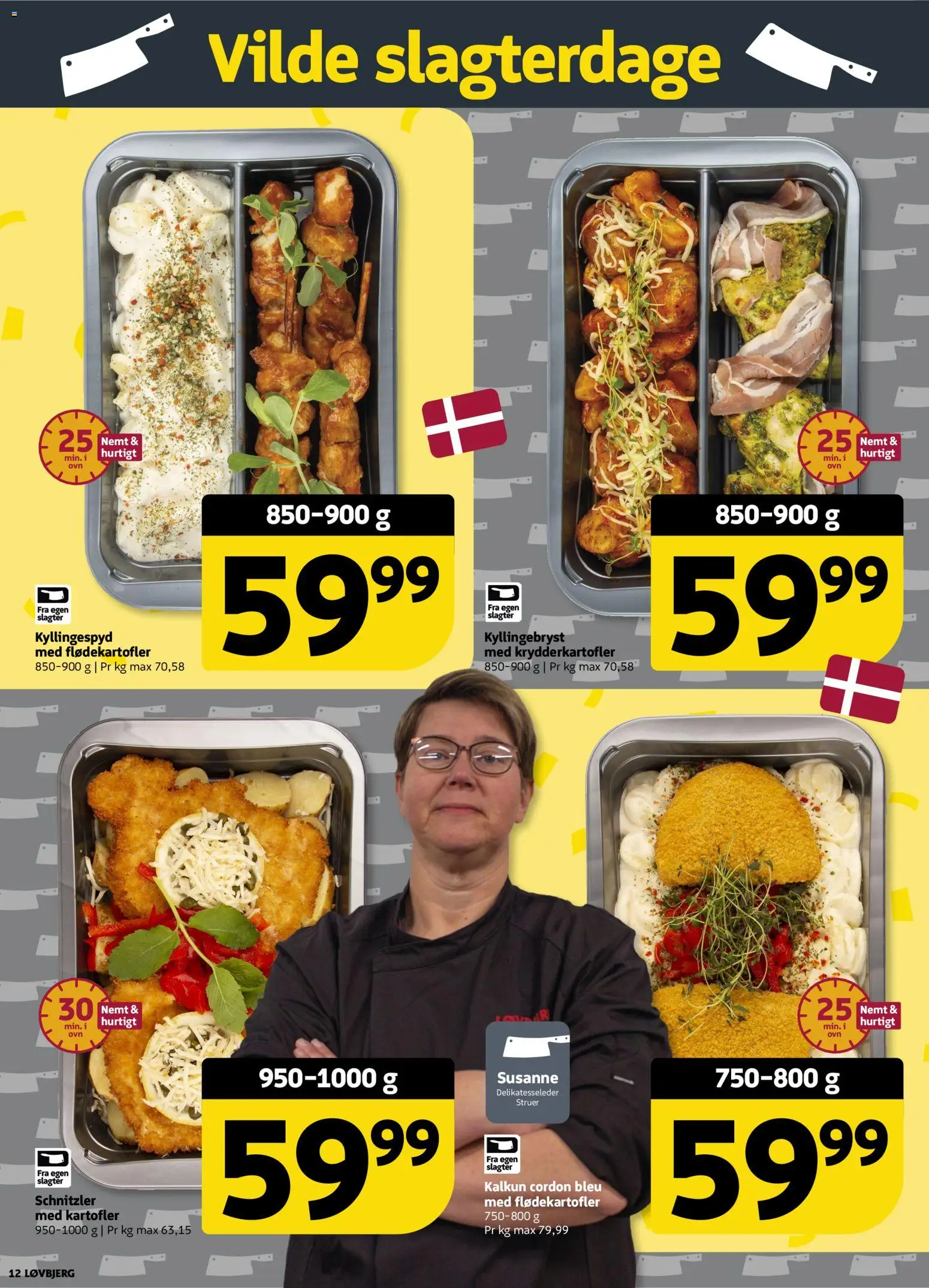 Løvbjerg tilbudsavis – gyldig fra 11/09/2026 | Side: 12 | Produkter: Kalkun, Kartofler, Schnitzler