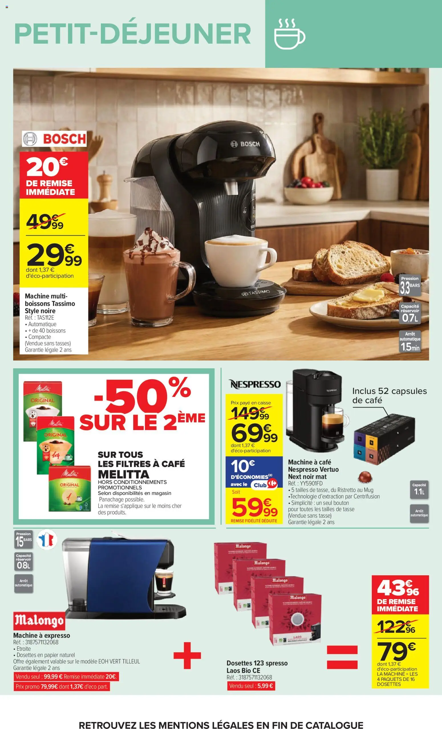 {H1} | Page: 8 | Produits: Tassimo, Machine à café, Café, Tasses
