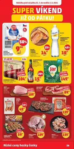 Náhled letáku MASO VEPŘOVÝ BOK S KOSTÍ*, Vepřový bok s kostí, cena za 1 kg od 29.07.2026 | Strana: 26