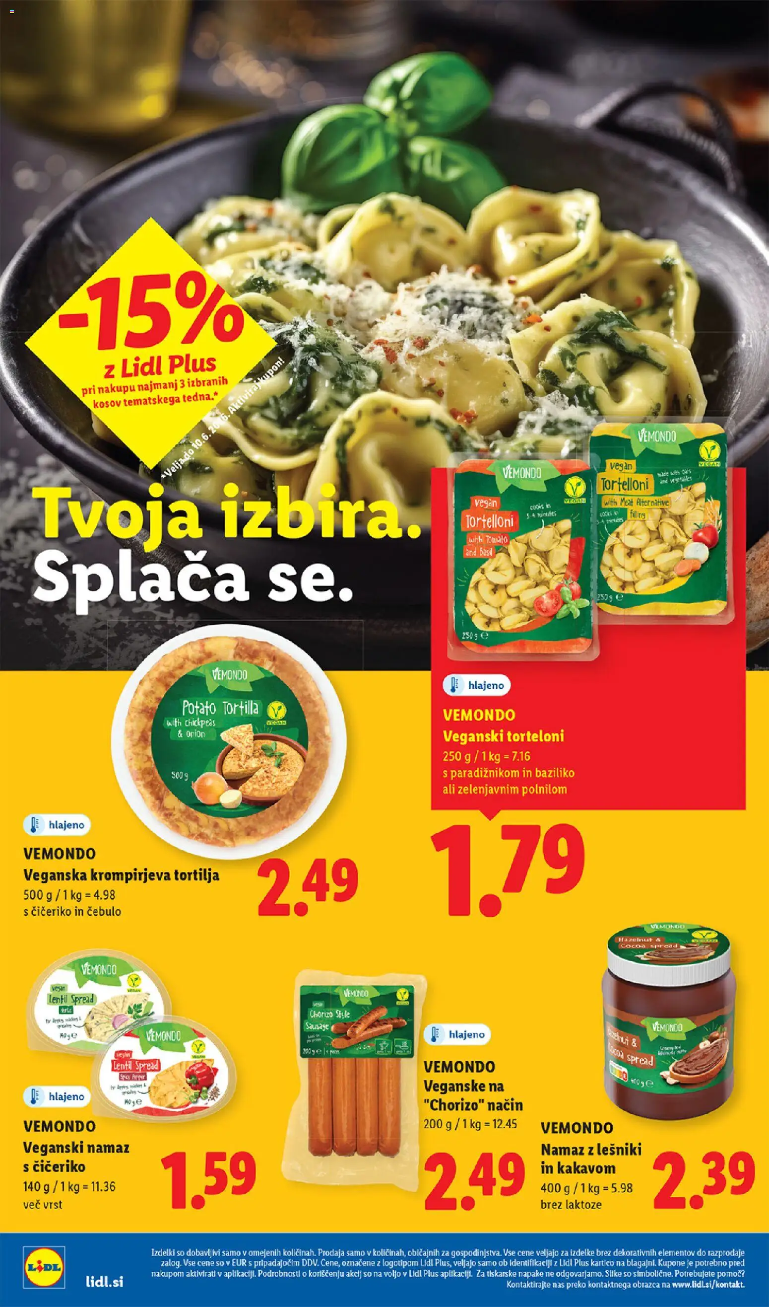 Novi Lidl katalog ponudbe – veljaven od 04.06.2026 | Stran: 20 | Izdelki: Torteloni, Namaz