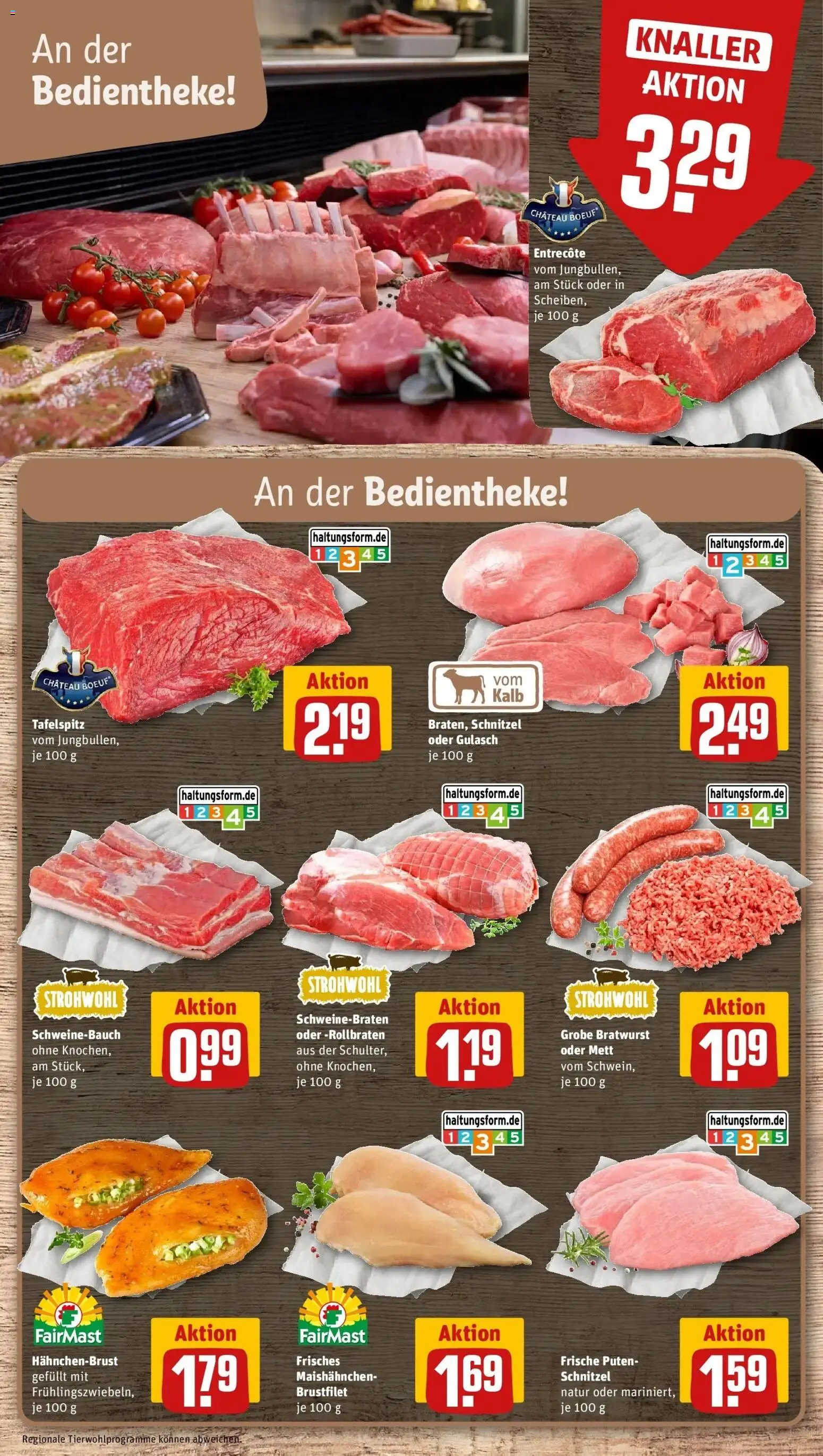 REWE Prospekt ab 05.10.2026 zum Blättern » Angebote | Seite: 10 | Produkte: Tafelspitz, Schweinebauch, Entrecote, Schnitzel