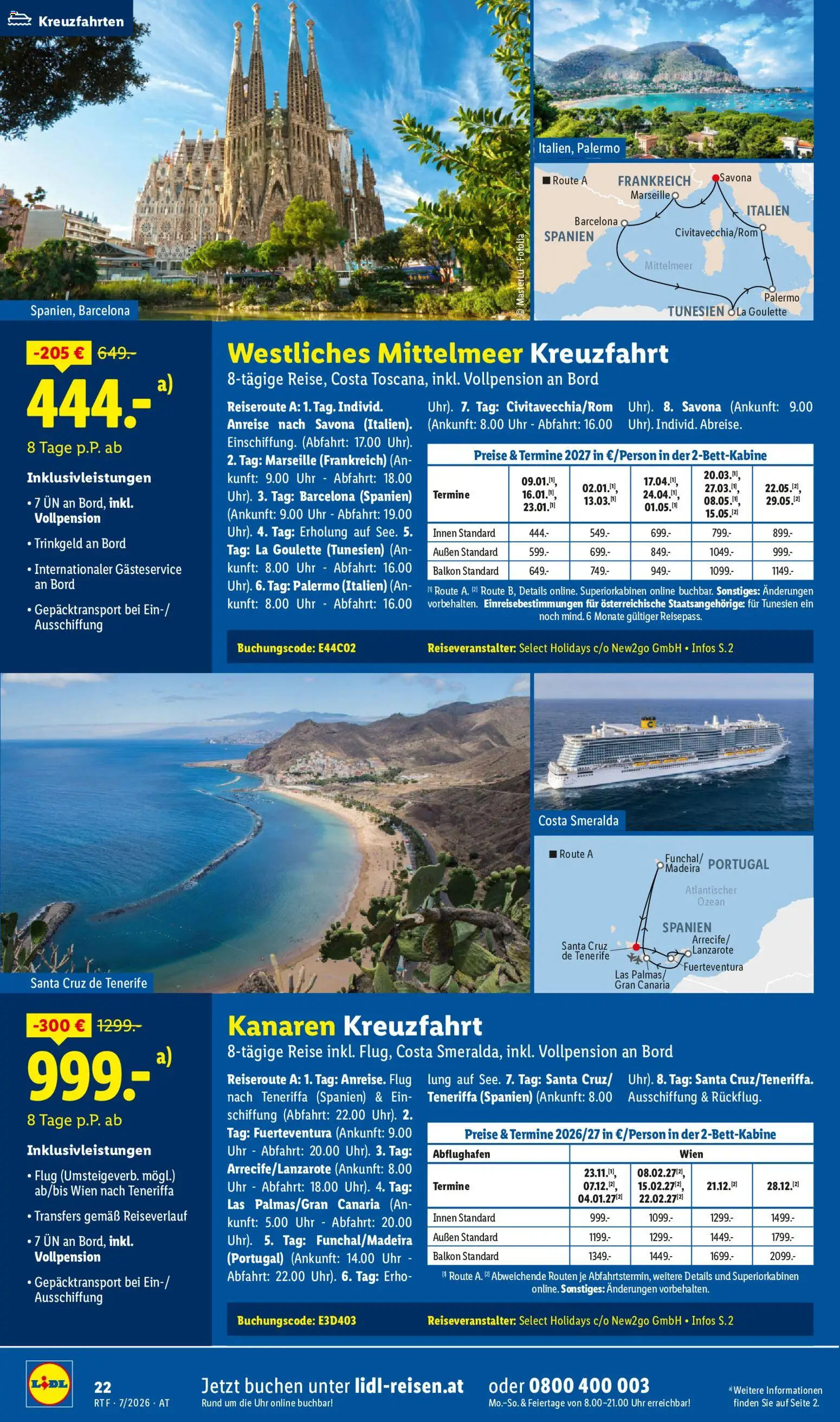 Lidl Juli/August Reise - Highlights gültig ab 15.07.2026 | Seite: 22 | Produkte: Uhr