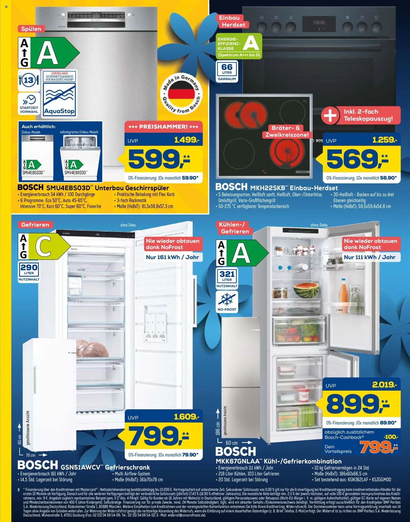 Euronics Das Technik-Upgrade im Frühjahr – gültig ab 09.05.2026 | Seite: 8 | Produkte: Bosch, Gefrierschrank, Geschirrspüler, Korb