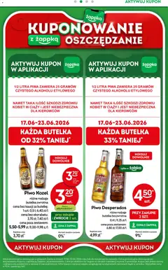 Pogląd oferty "Żabka gazetka" - ważna od 17.06.2026 | Strona: 59 | Produkty: Piwo Desperados, Piwo, Piwo kozel