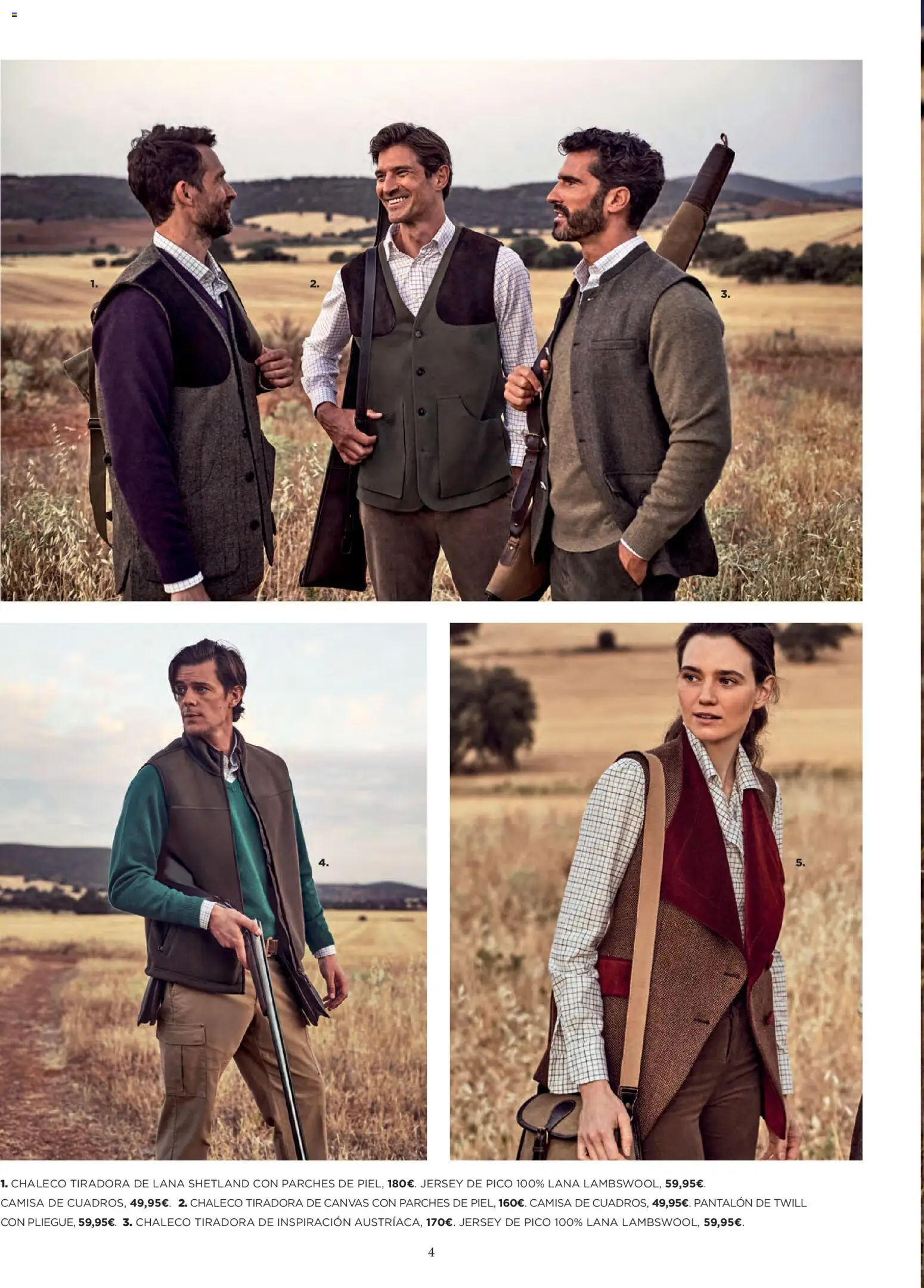 El Corte Inglés La Caza │ válido desde el 01/09/2026 | Página: 4 | Productos: Camisa, Chaleco