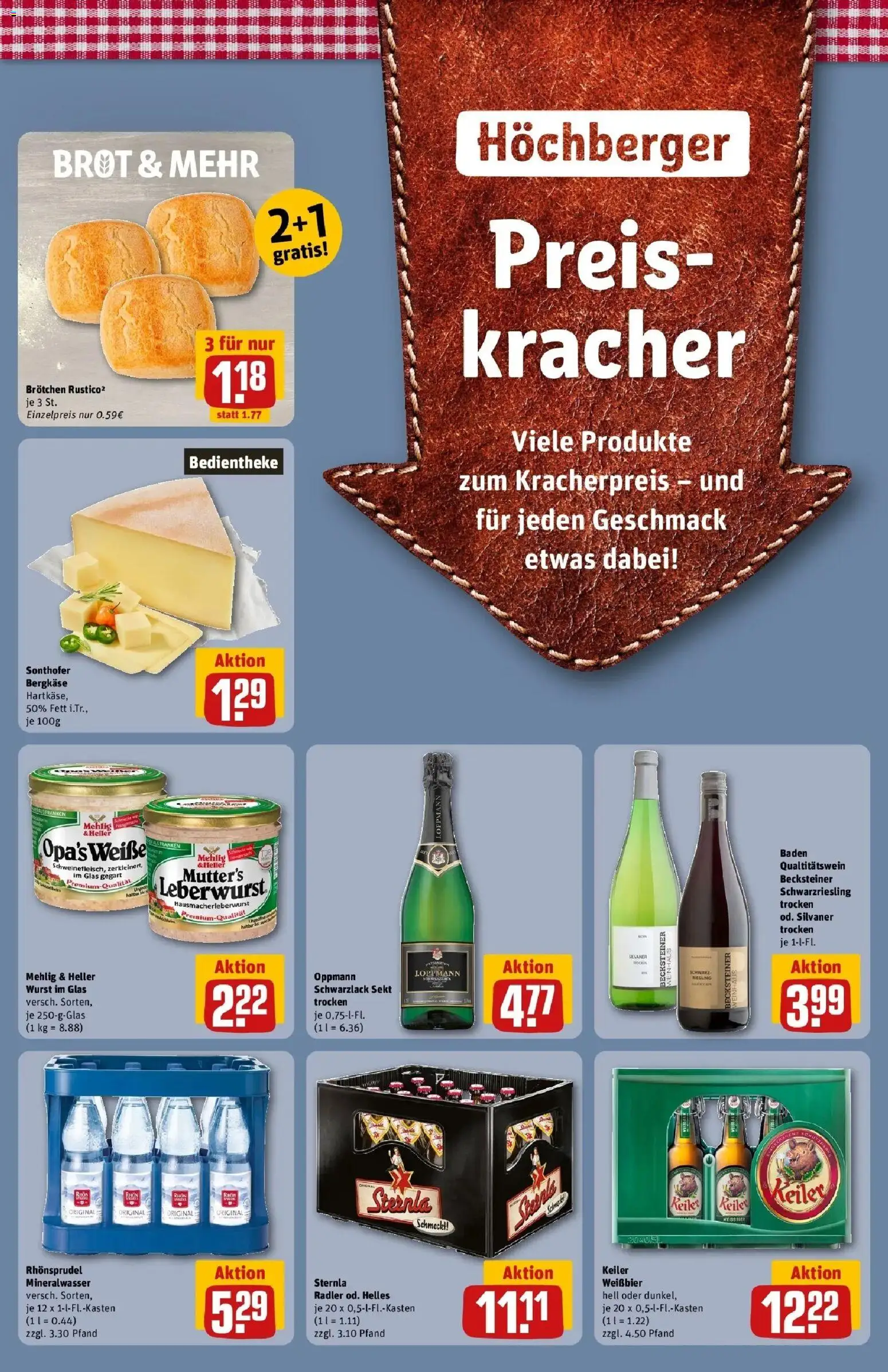 REWE Prospekt ab 05.10.2026 zum Blättern » Angebote | Seite: 35 | Produkte: Sekt, Mineralwasser, Radler, Brot
