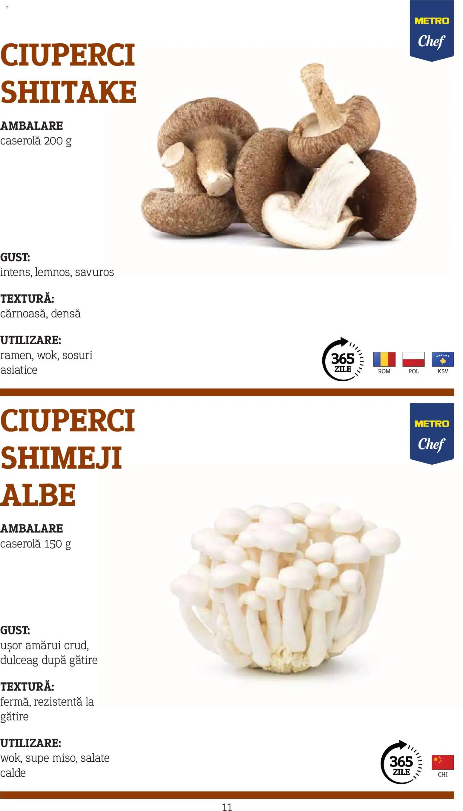 Noul catalog Metro – valabil de la 10.11.2025 | Pagină: 11 | Produse: Ciuperci