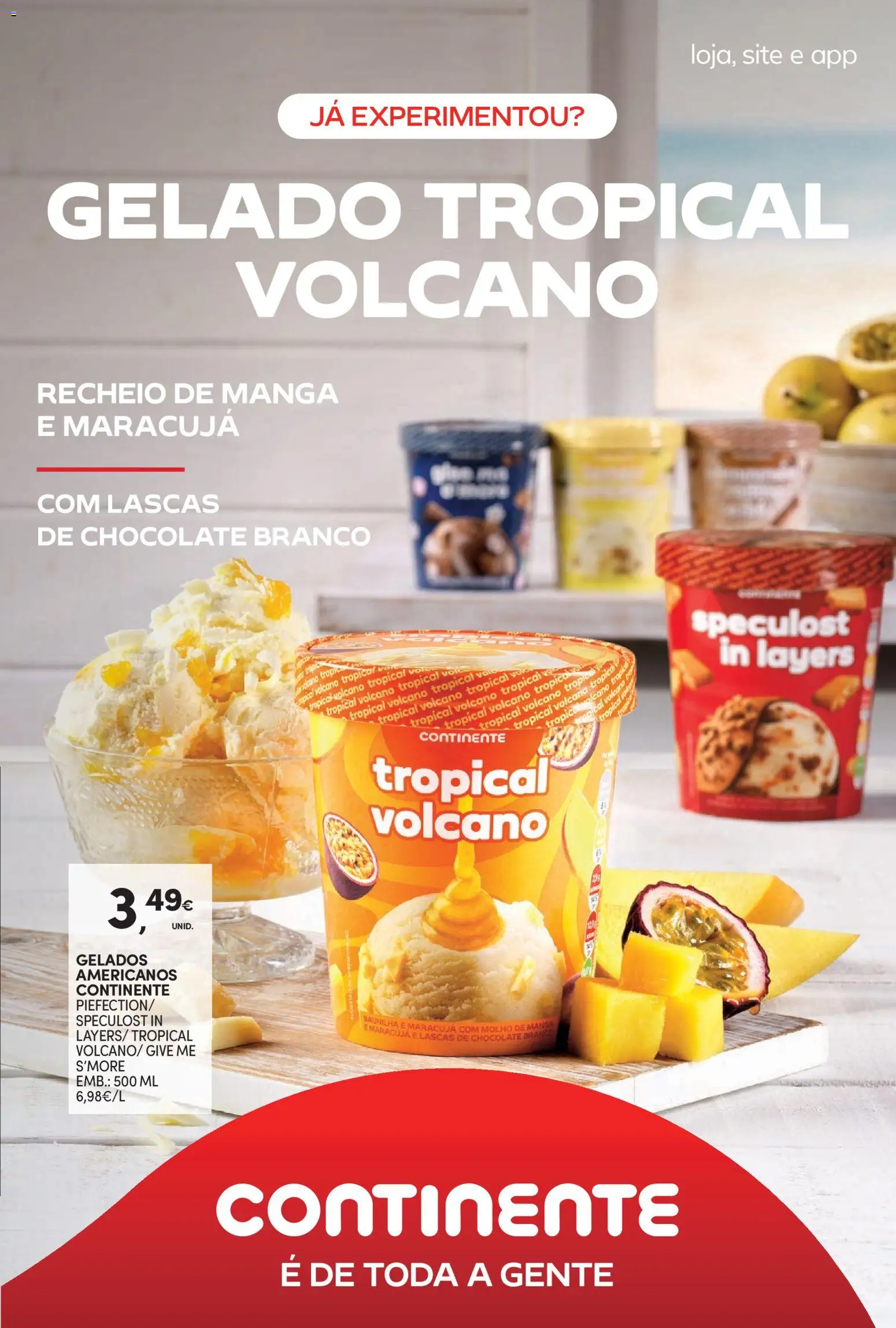 Continente Semanal Continente Bom Dia │ válido de 21/07/2026 | Página: 18 | Produtos: Gelado, Chocolate