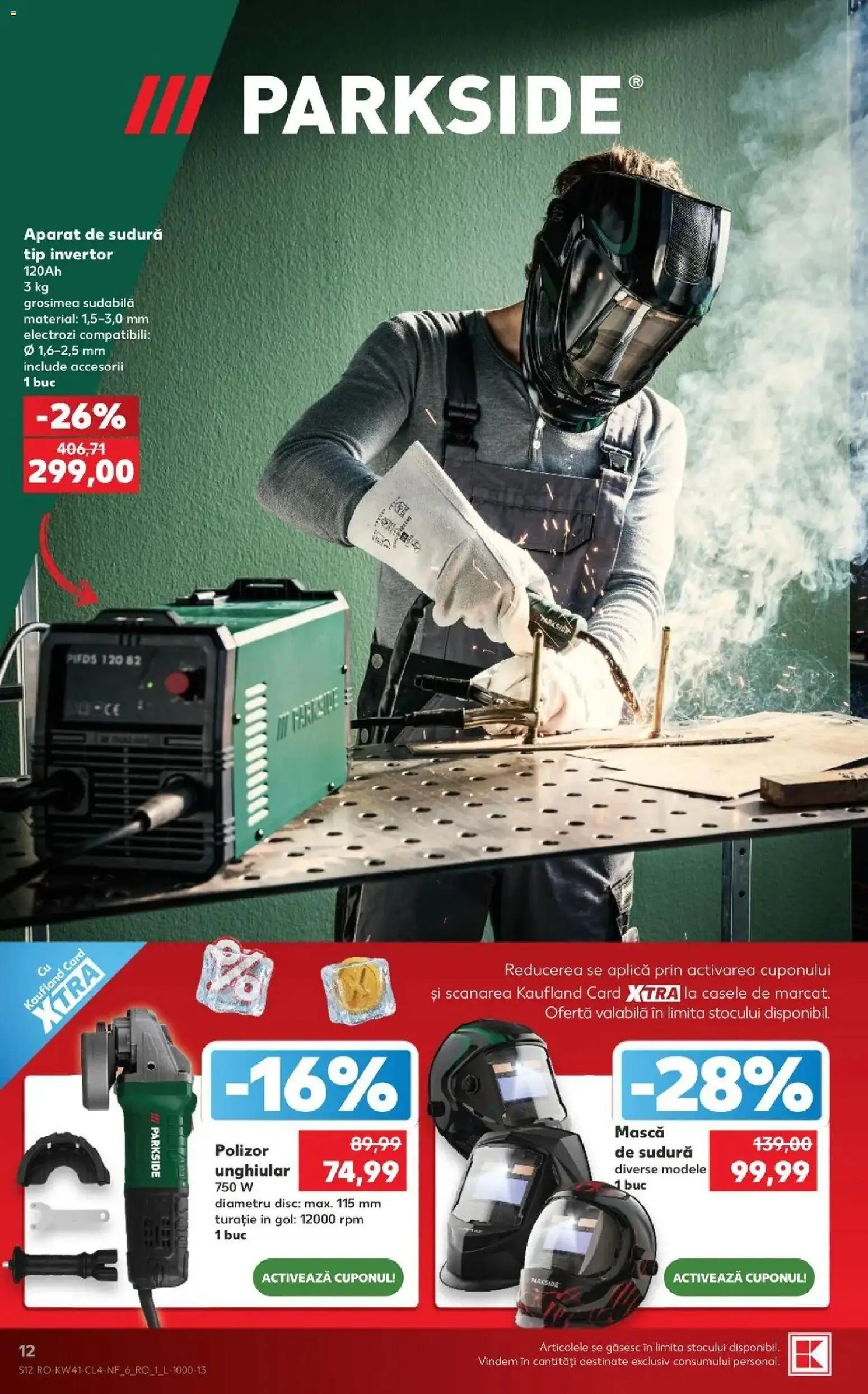 Kaufland Alba Iulia 07.10.2026 - Revista si Oferta | Pagină: 12 | Produse: Aplică, Polizor, Parkside, Tip