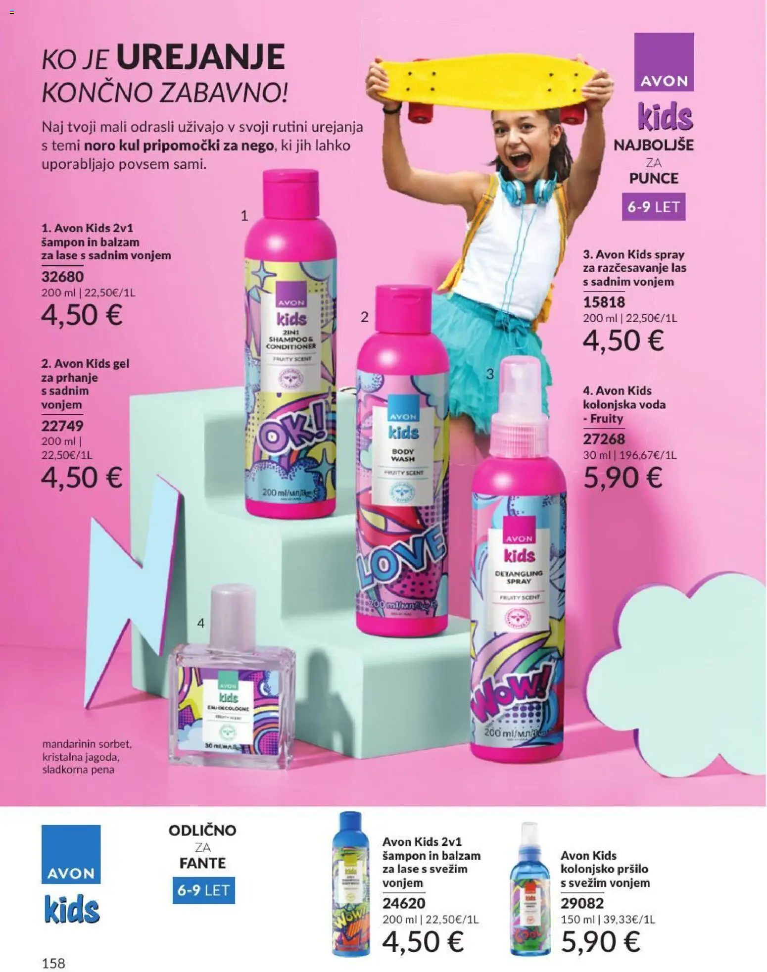 Novi Avon katalog ponudbe – veljaven od 30.06.2026 | Stran: 158 | Izdelki: Sampon, Balzam za lase, Voda