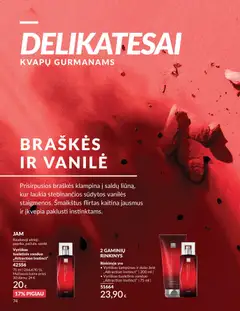 AVON leidinys galioja nuo 01.05.2026 | Puslapis: 74 | Prekių: Tualetinis vanduo, Šampūnas, Dušo želė, Braškės