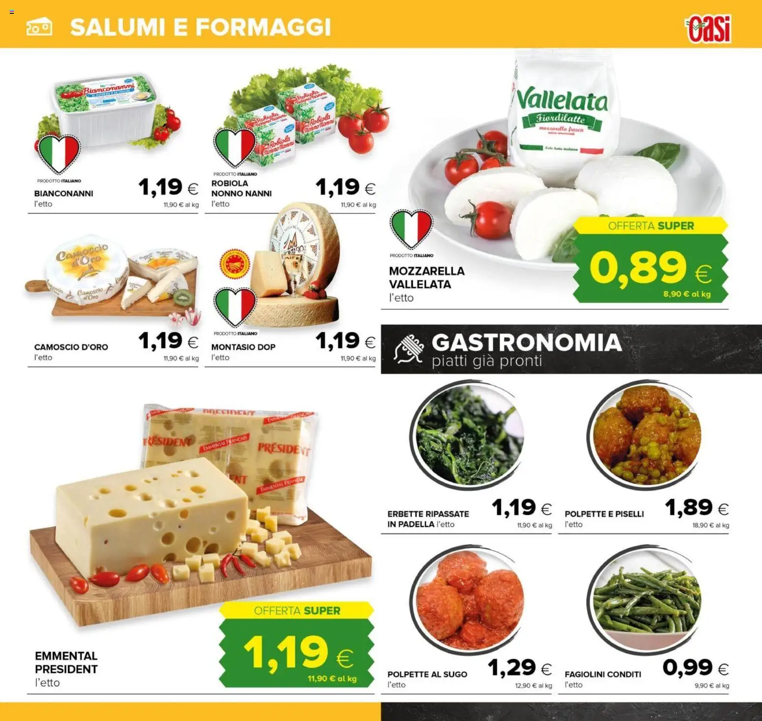 Volantino Oasi del 20.05.2026 | Pagina: 13 | Prodotti: Piselli, Fagiolini, Sugo, Polpette