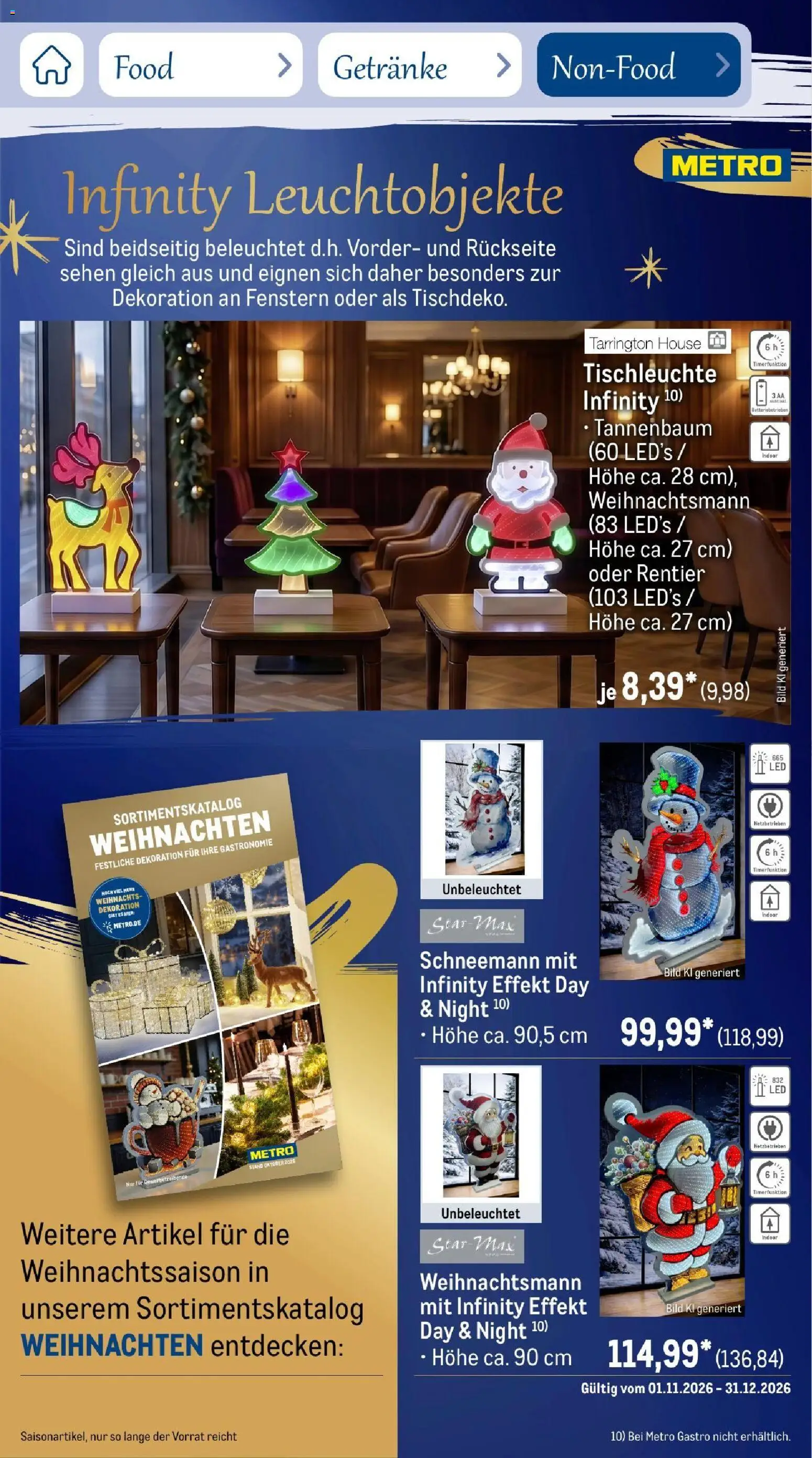 Metro Saisonkatalog Festtage voller Genuss – gültig ab 01.11.2026 | Seite: 108
