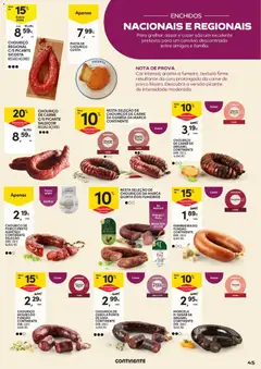 Pré-visualização Continente Açores Vinhos, Enchidos e Queijos válido de 22/09/2026 | Página: 45 | Produtos: Frango, Cebola, Chouriço, Carne de porco