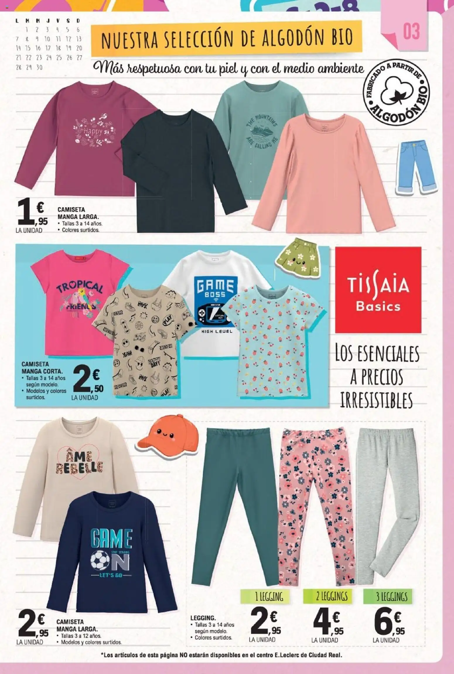 E.Leclerc Miranda de Ebro │ válido desde el 10/08/2026 | Página: 3 | Productos: Leggings, Algodón