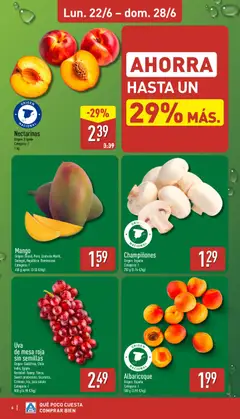 Vista previa Nectarinas, Nectarinas, Origen: España, Categoría: I, 1 kg válido desde el 22/06/2026 | Página: 6