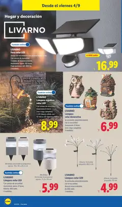 Vista previa LIVARNO, Lámpara regadera, solar LED, Con sensor de oscuridad., Autonomía 8 horas, (con carga completa)., 1 LED blanco cálido con, 42 micro LED blancos cálidos. válido desde el 31/08/2026 | Página: 14